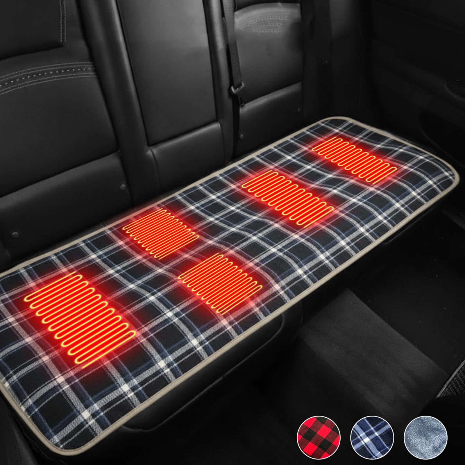 Coussin de couchage chauffant électrique USB portable, 5 zones de chauffage, étanche, pour camping et randonnée