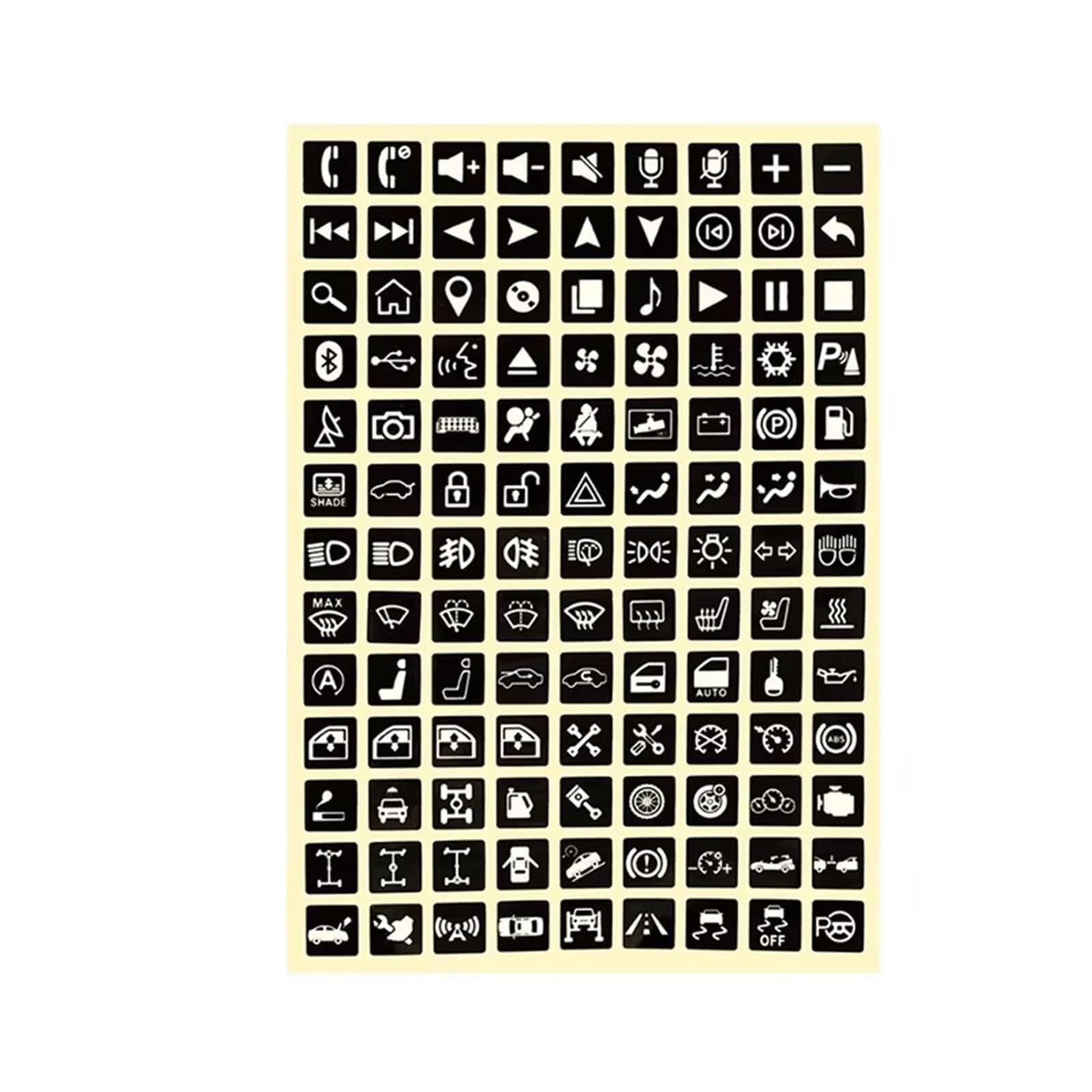 Repair Luminous Car Stickers Instrument Panel Button Sticker PVC Truck Decoration Rocker Switch Label Circuit Decal