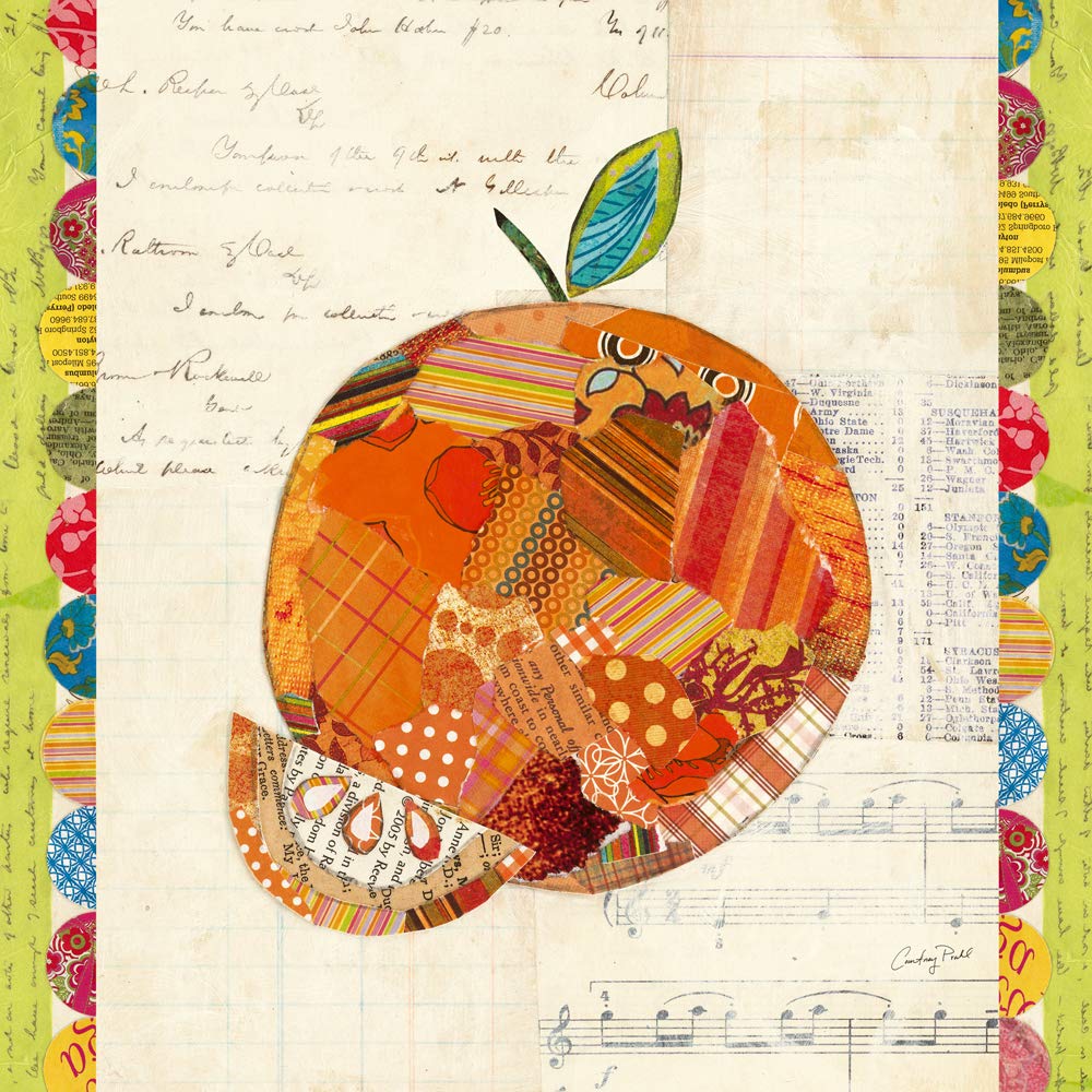 International Graphics - Finished Picture - Courtney, Prahl - ''Fruit Collage IV''- 30 x 30 cm - Direct printing on acrylic glass