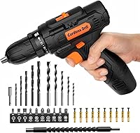 AidClub 12V Cordless Drill Set with 42 Accessories, 2.0Ah Battery, 18+1 Torque, 2 Speeds, LED Light - Pink Lightweight Power Drill for DIY & Home Repair