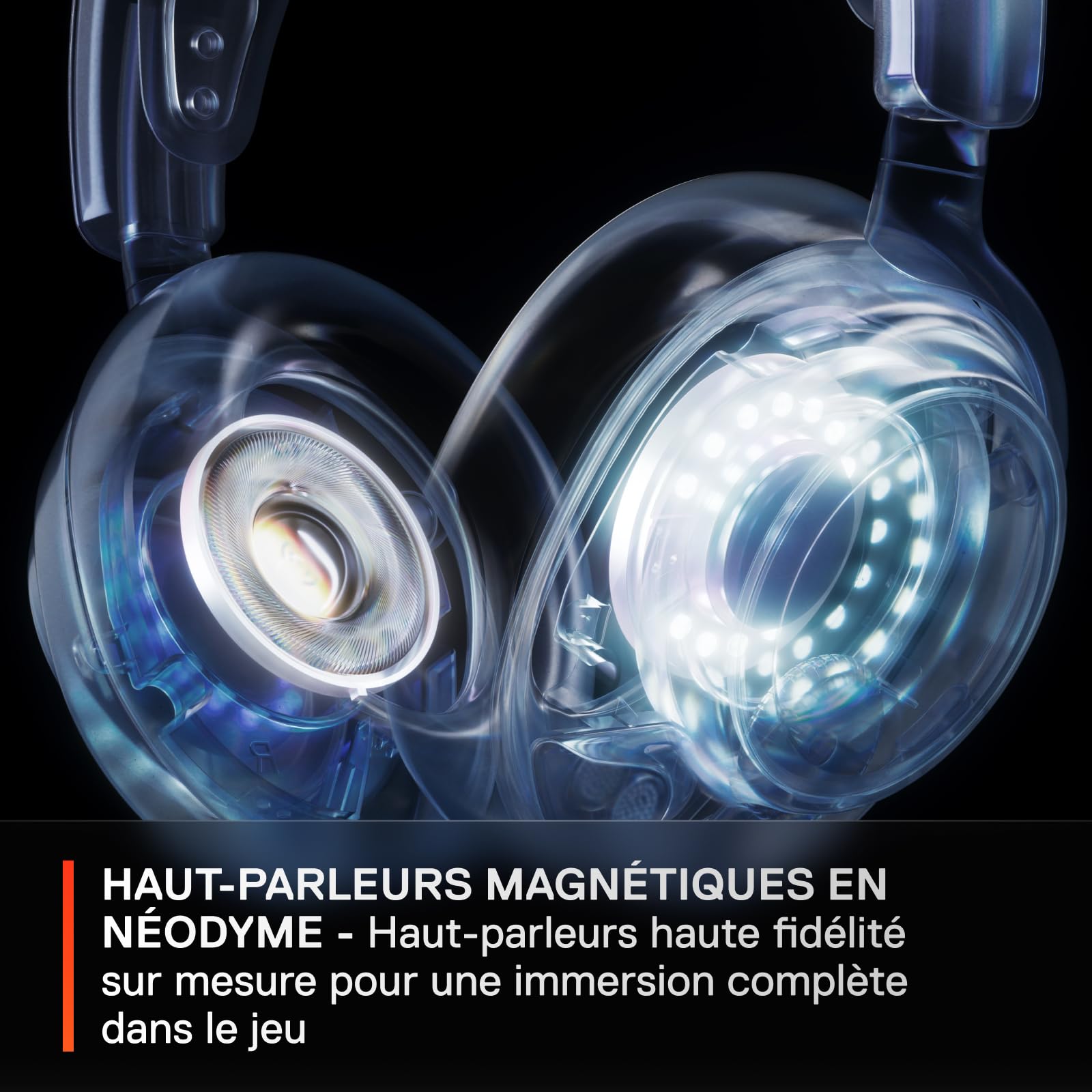 SteelSeries Arctis Nova 7P- Casque Gaming Sans Fil multiplateforme- Haut-parleurs magnétiques en néodyme- Bluetooth et 2.4GHz simultanés - Autonomie 38h- Micro ClearCast Gen2 IA- PS5,PC,Switch,Mobile