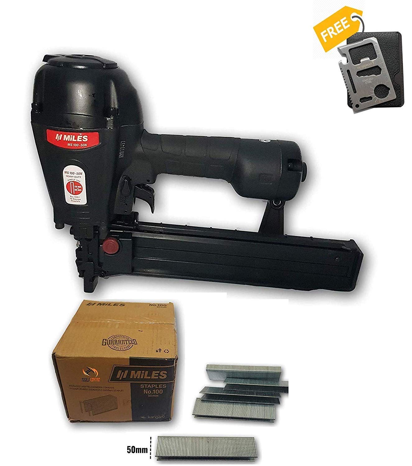 KROST Kangaro Miles Pneumatic Stapler MS 100-50N with 100 Series Pin - 50mm Length 5040pcs (6 Months Manufacturer Warranty) (B07XZFBSCH) Amazon Price History, Amazon Price Tracker
