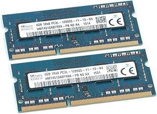 SK Hynix HMT451S6BFR8A 8GB (2x4GB) 1Rx8 DDR3 SO-DIMM PC3-12800 1600MHz 204-Pin Non-ECC CL11 1.35V Laptop Memory Module 2-Peace Kit HMT451S6BFR8A-PB