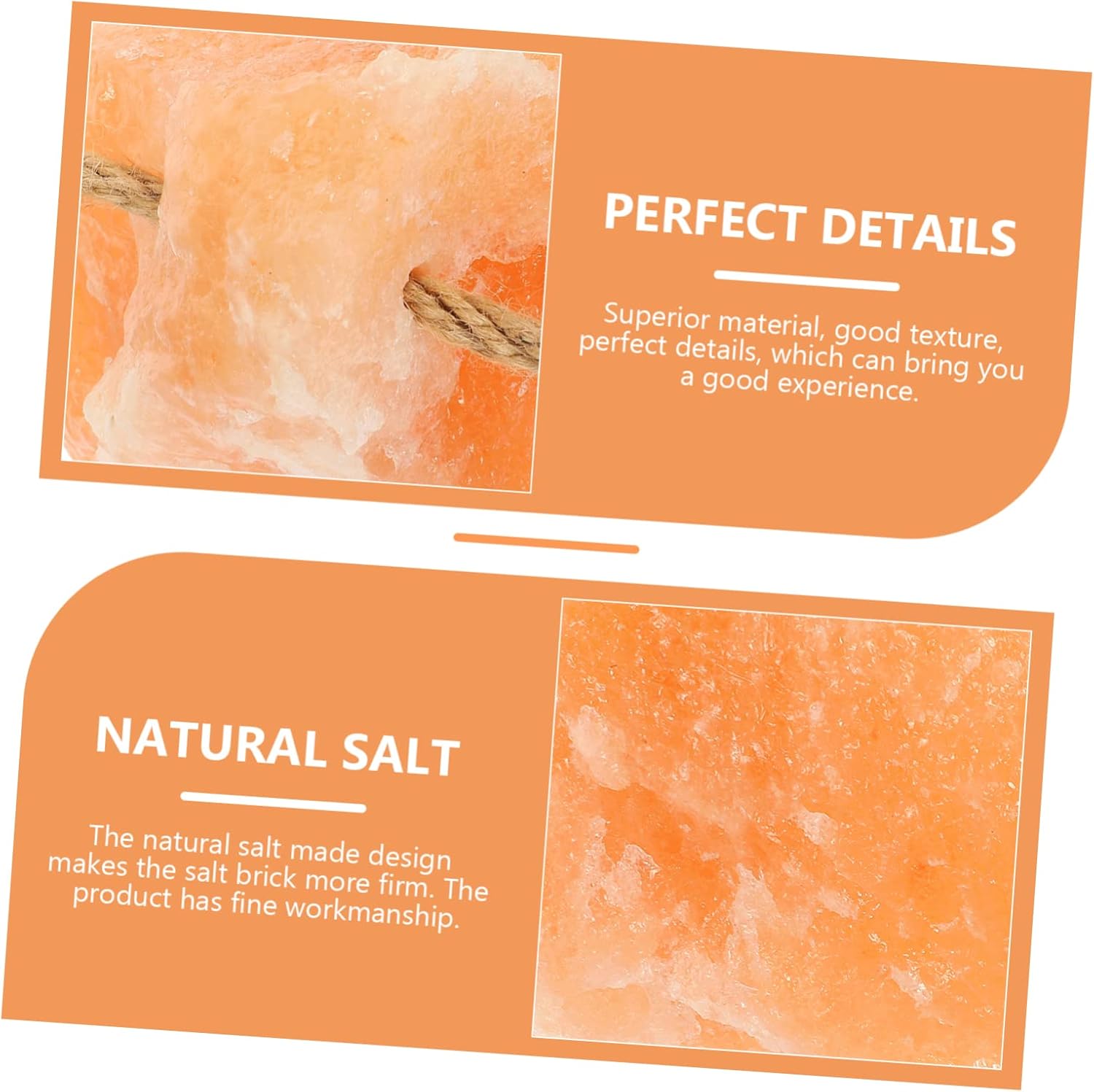 Totority 2kg Salt Lick Block for Livestock and Pets Natural Mineral Salt Brick Rope for Cattle Sheep and Animals Nutritional for Farm Supply