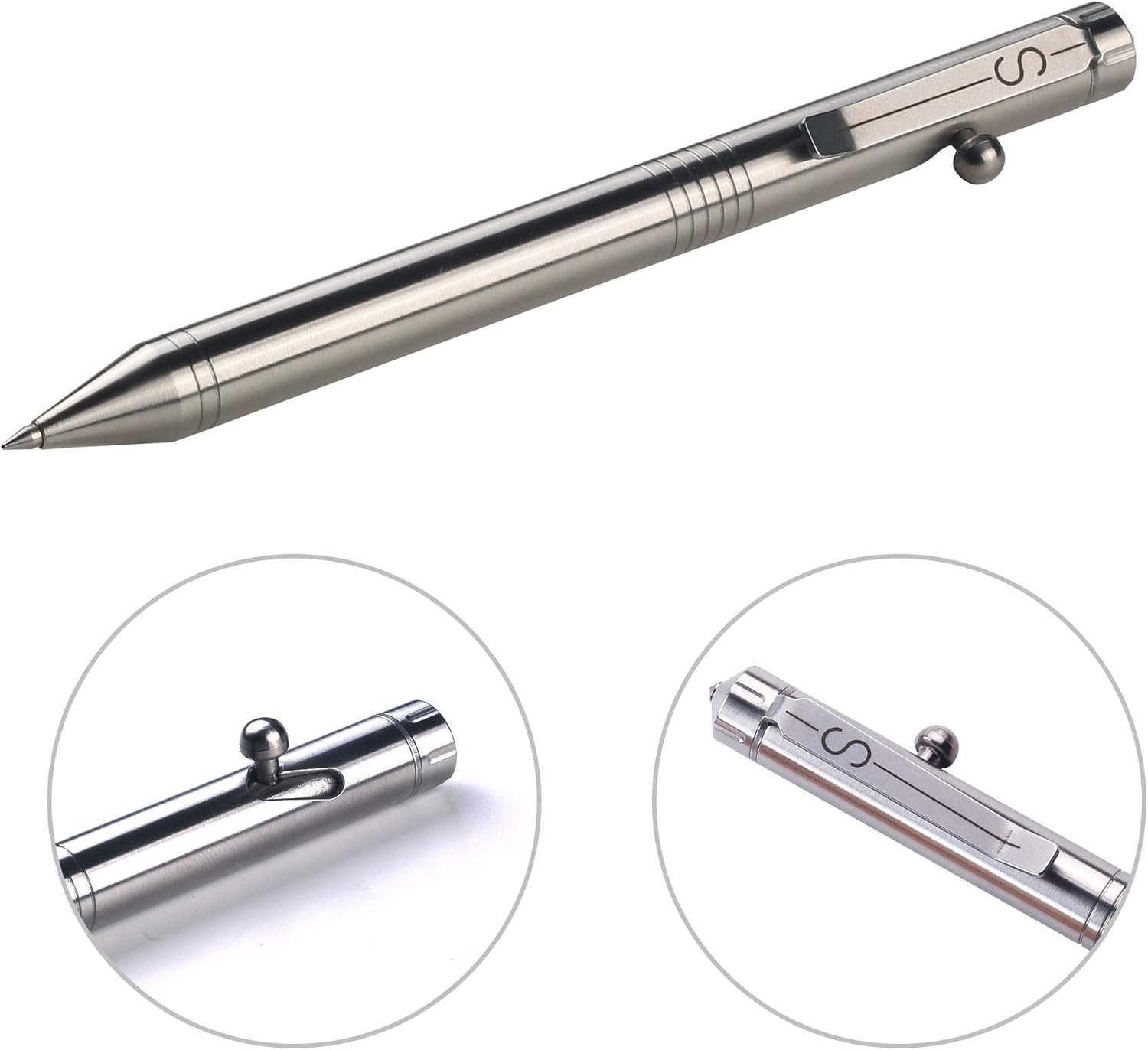 Buy SMOOTHERPRO Bolt Action Pen Decent Stainless Steel Compatible with