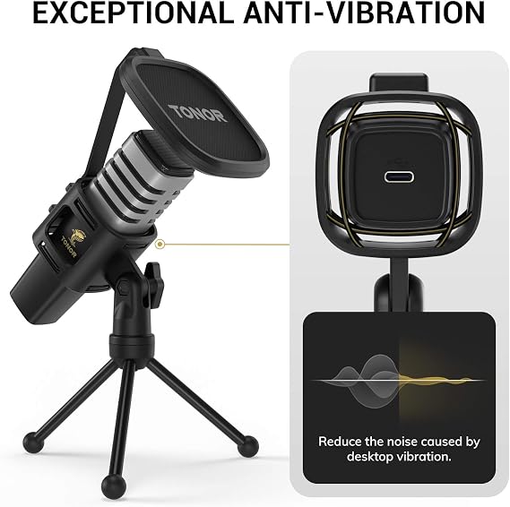TONOR USB Microphone TC30, Bundle with USB Microphone TC-777