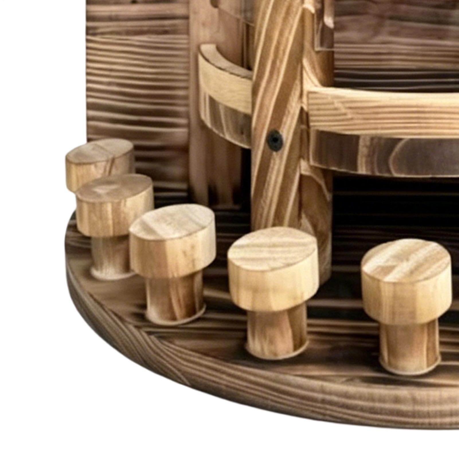 Mangiatoia per Scoiattoli con Pannello Frontale in Legno Divertente e | Mangiatoie da Scoiattoli da Esterno per Noci Granturco all'Aperto Giardino Terrazza Albero Retro Cortile