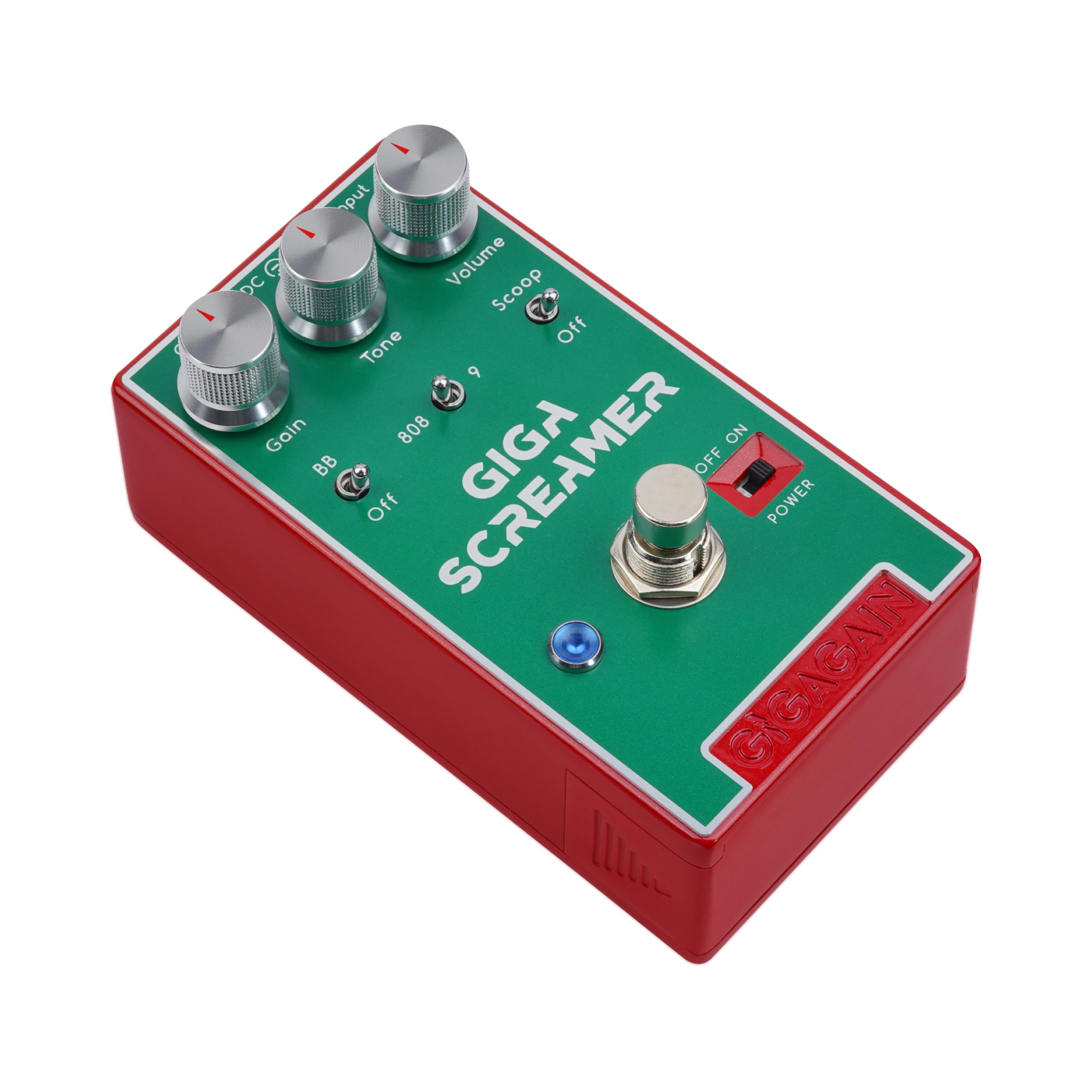 GP04 GIGA Screamer Overdrive Pedale per chitarra – Overdrive classico in stile Screamer valvolare, boost dei medi, clipping morbido, definisce gli amplificatori ad alto guadagno, true bypass