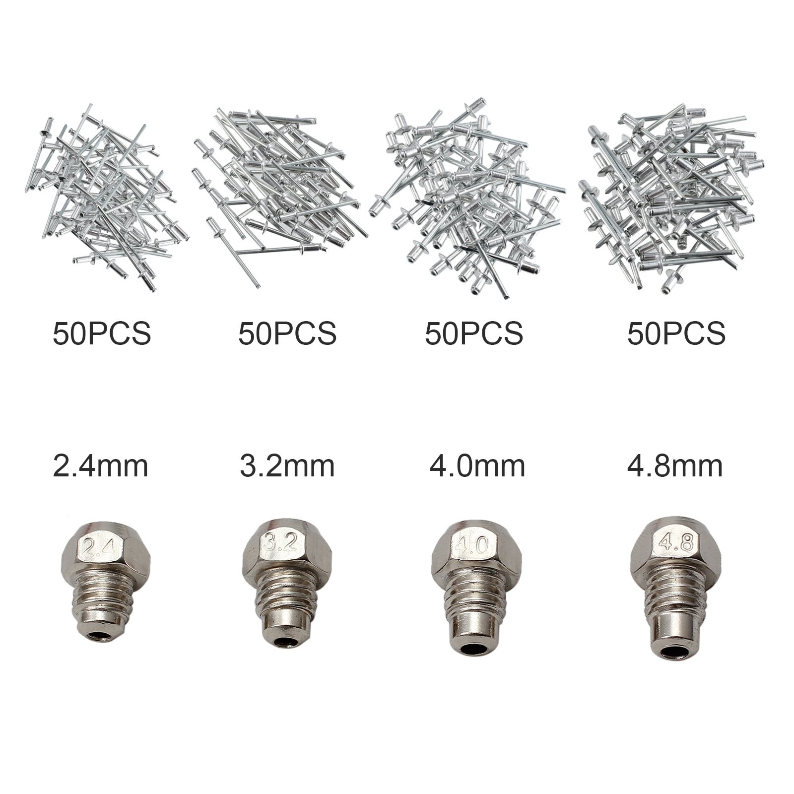 Strumento Per Rivettatrice A Mano Per Riparazioni Di Metallo, Plastica - Foto 12