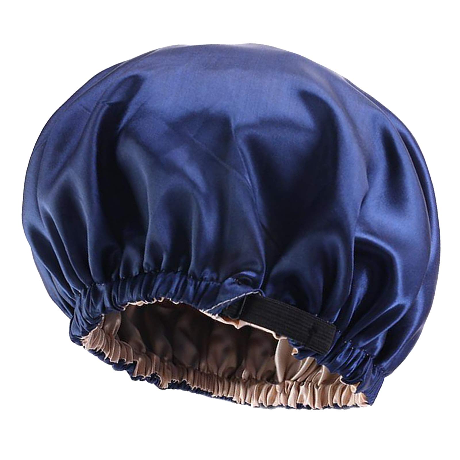 CLUB BOLLYWOOD® Satin Silk Bonnet Night Sleeping Cap Hat for Curly Natural Hair Navy Blue'|Clothing, Shoes & Accessories | Womens Accessories | Hats'| Hats'|Hats' 3