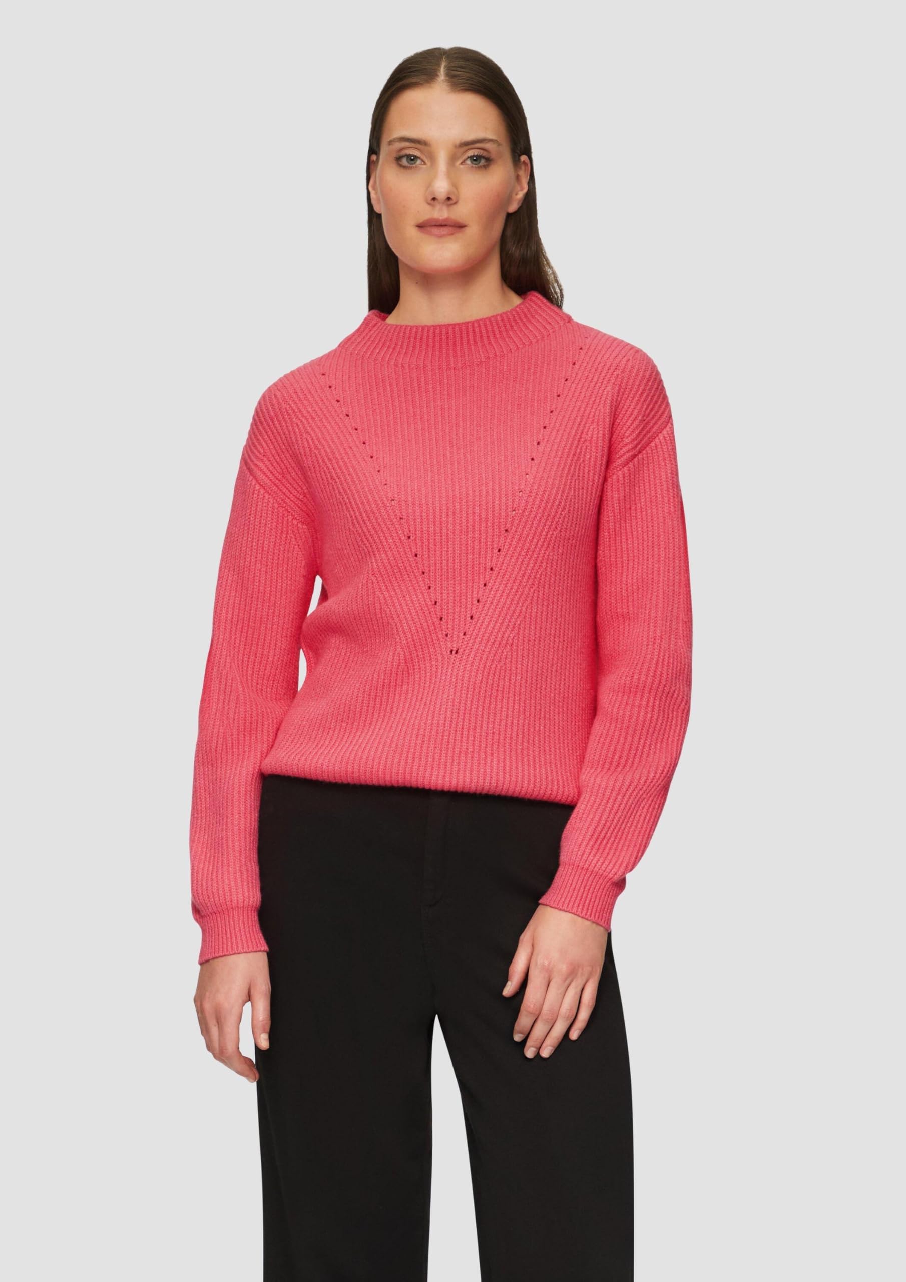 s.Oliver Oversized-Strickpullover mit Ajour-Detail