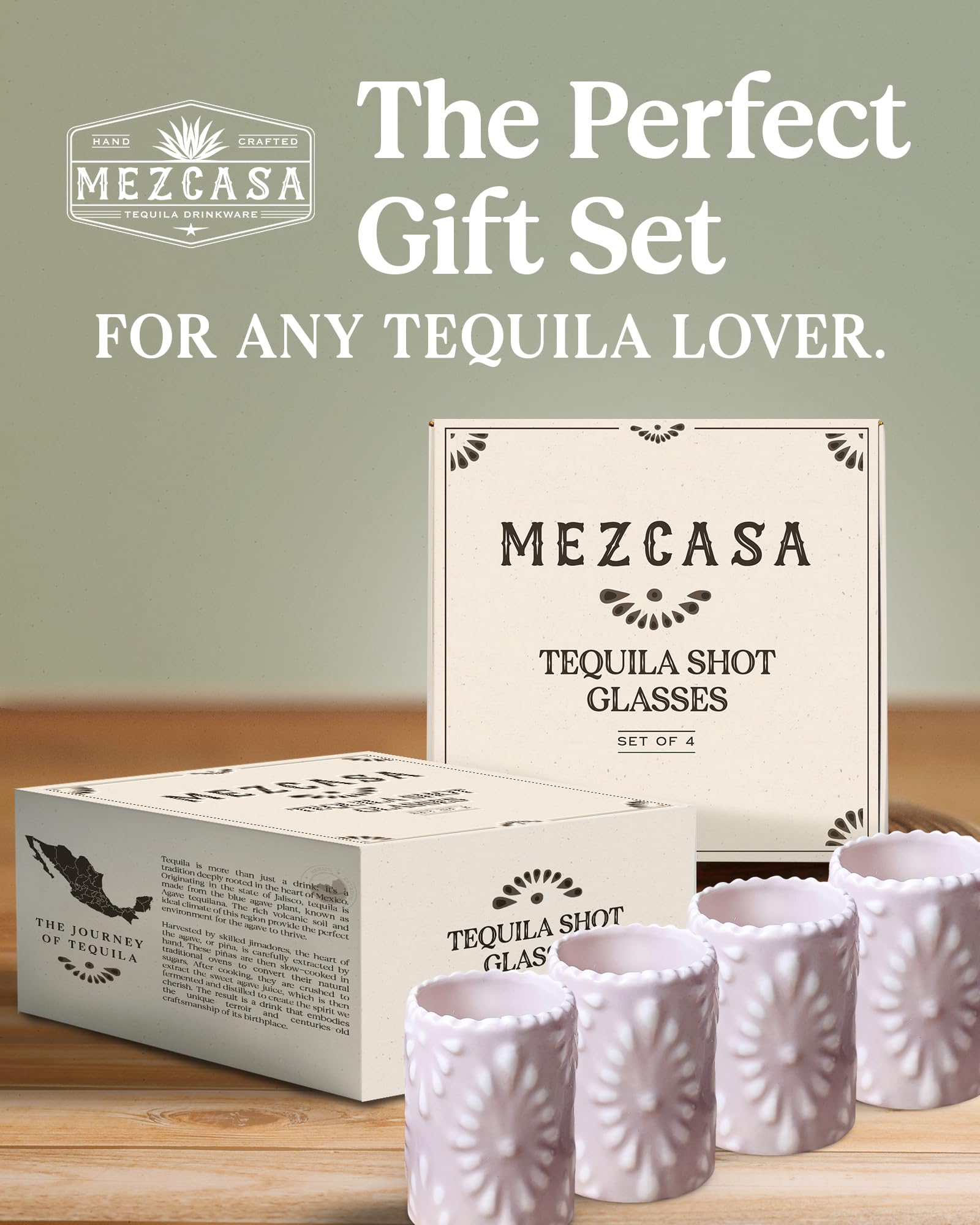 Amazon | MEZCASA タラベラ ショットグラス - 100%手作りセラミック