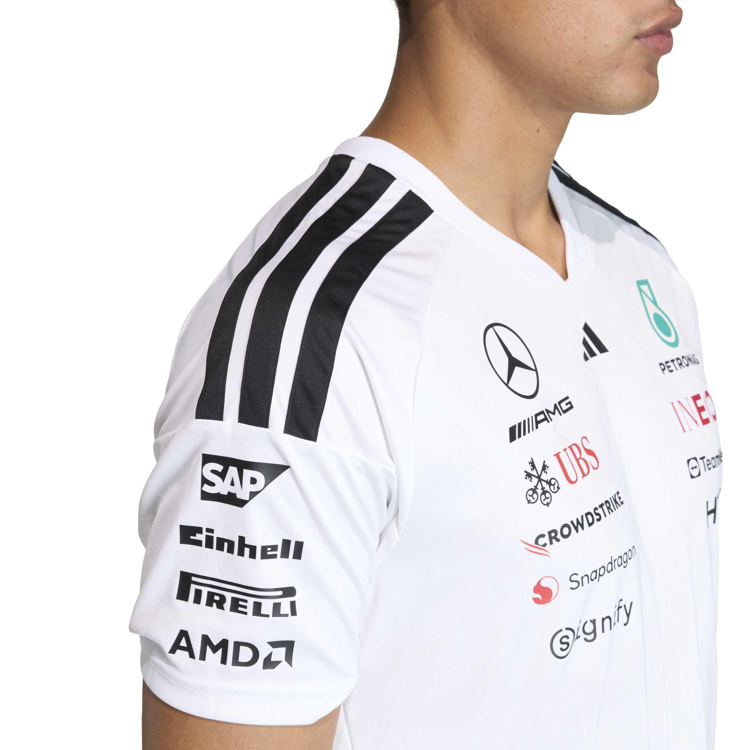 Adidas Herren Mercedes - Amg Petronas Formula 1 Team Driver Jersey Short Sleeves