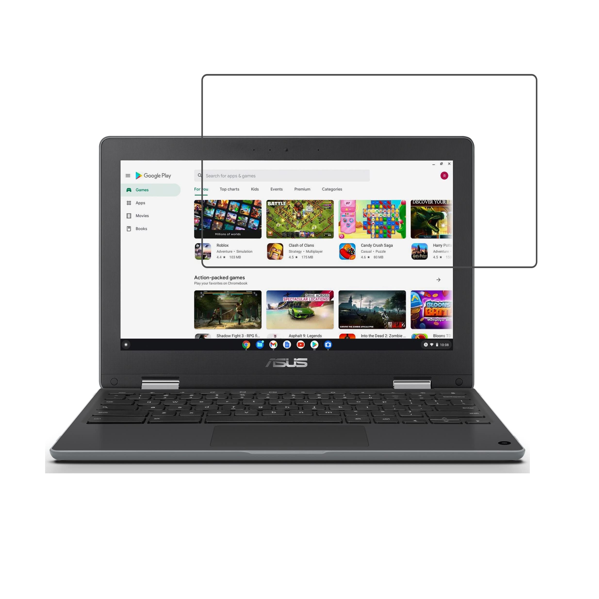 DVTECH® 9H Flexible Unbreakable Scratch resistance laptop Screen protector for ASUS Chromebook Flip C214 (11.6 inch) (Not a Tempered glass) (B0BZW5R7JY) Amazon Price History, Amazon Price Tracker