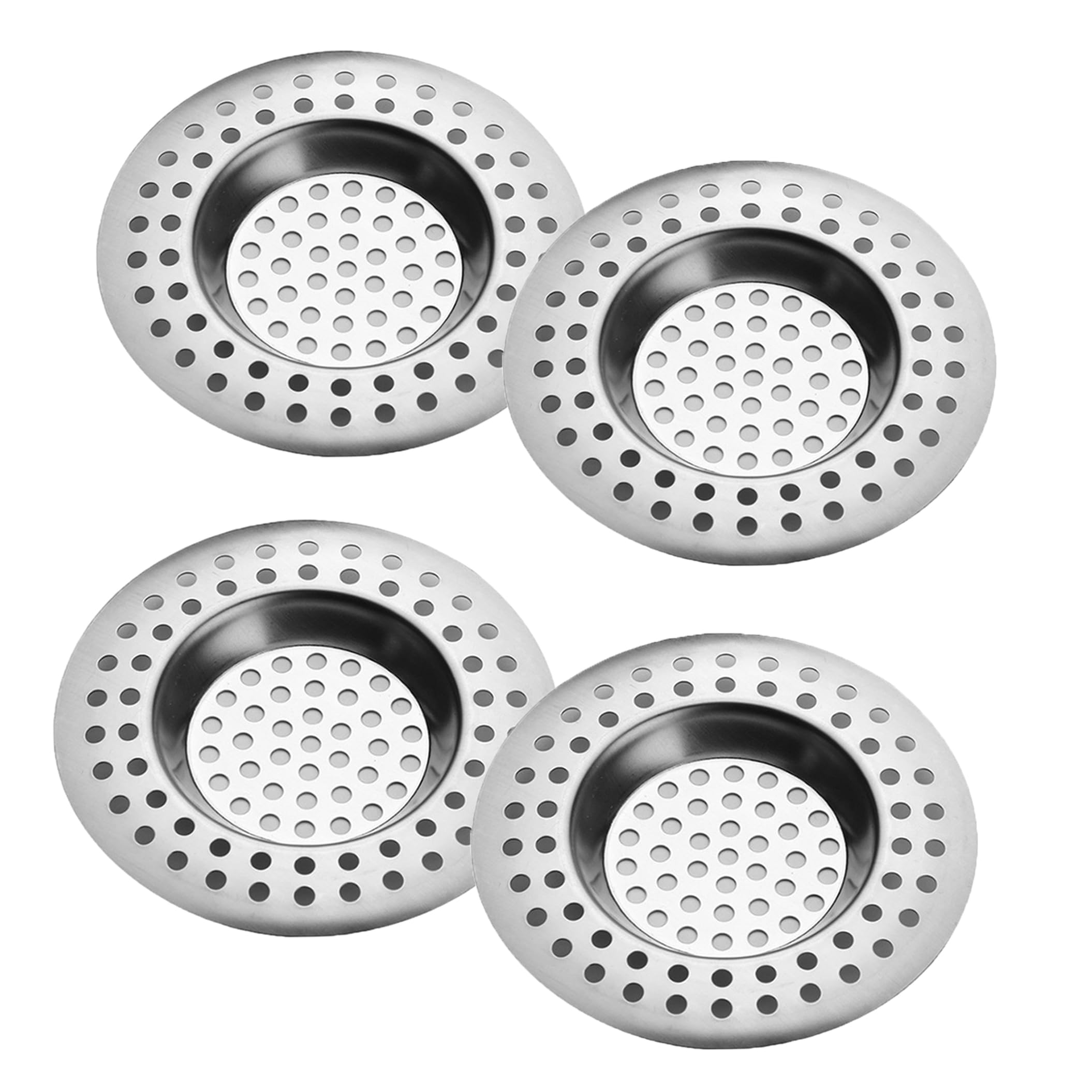 Stainless Steel Kitchen Sink Strainer Plug, Standard Strainer Drain Protector Hair/Food Catcher for Bathroom, Kitchen, Shower (External Diameter 7.6cm, Inner Diameter 4.5cm, Pack of 2) — view 9