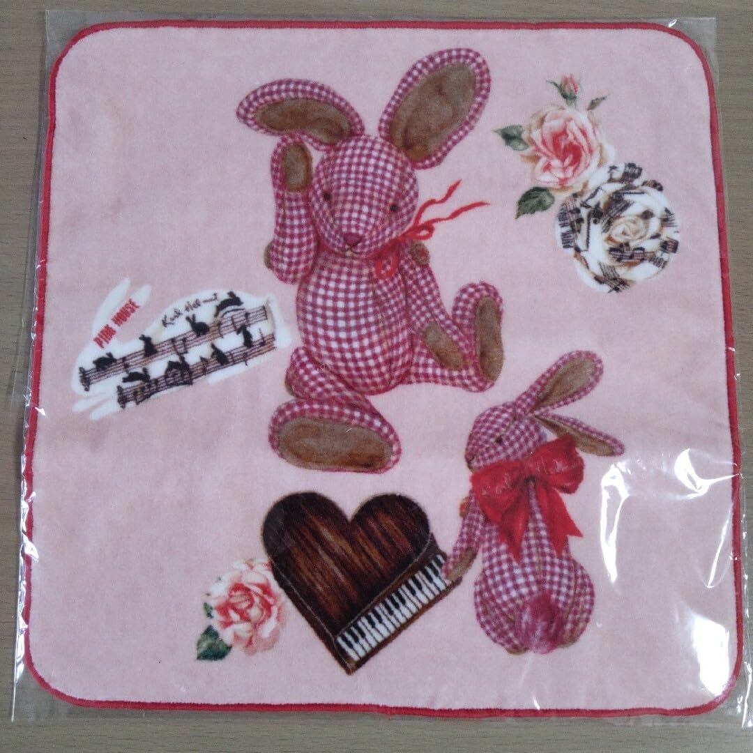 ピンクハウス☆PINK HOUSE☆レオパード柄刺繍うさぎタオル2点セット