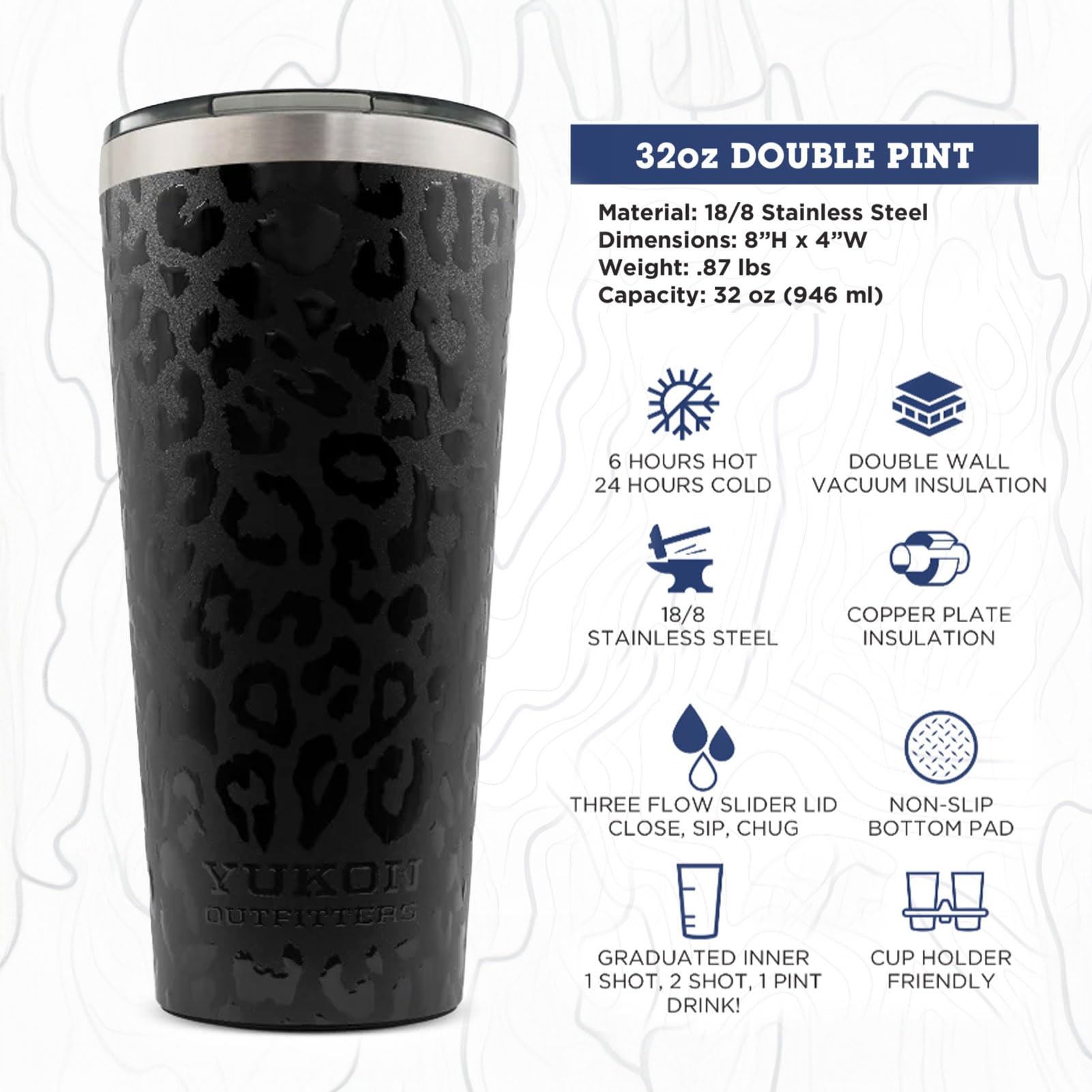フユ專用 32oz + 20oz Amazon.com: Yukon Outfitters 32oz Double Pint Insulated Tumbler