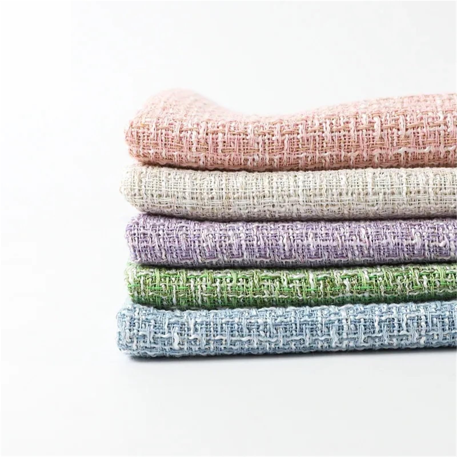 Tradycyjna tkanina tweedowa, Polyester Tweed Fabric Multicolor 100-300x148cm(Color 3,300x148cm)
