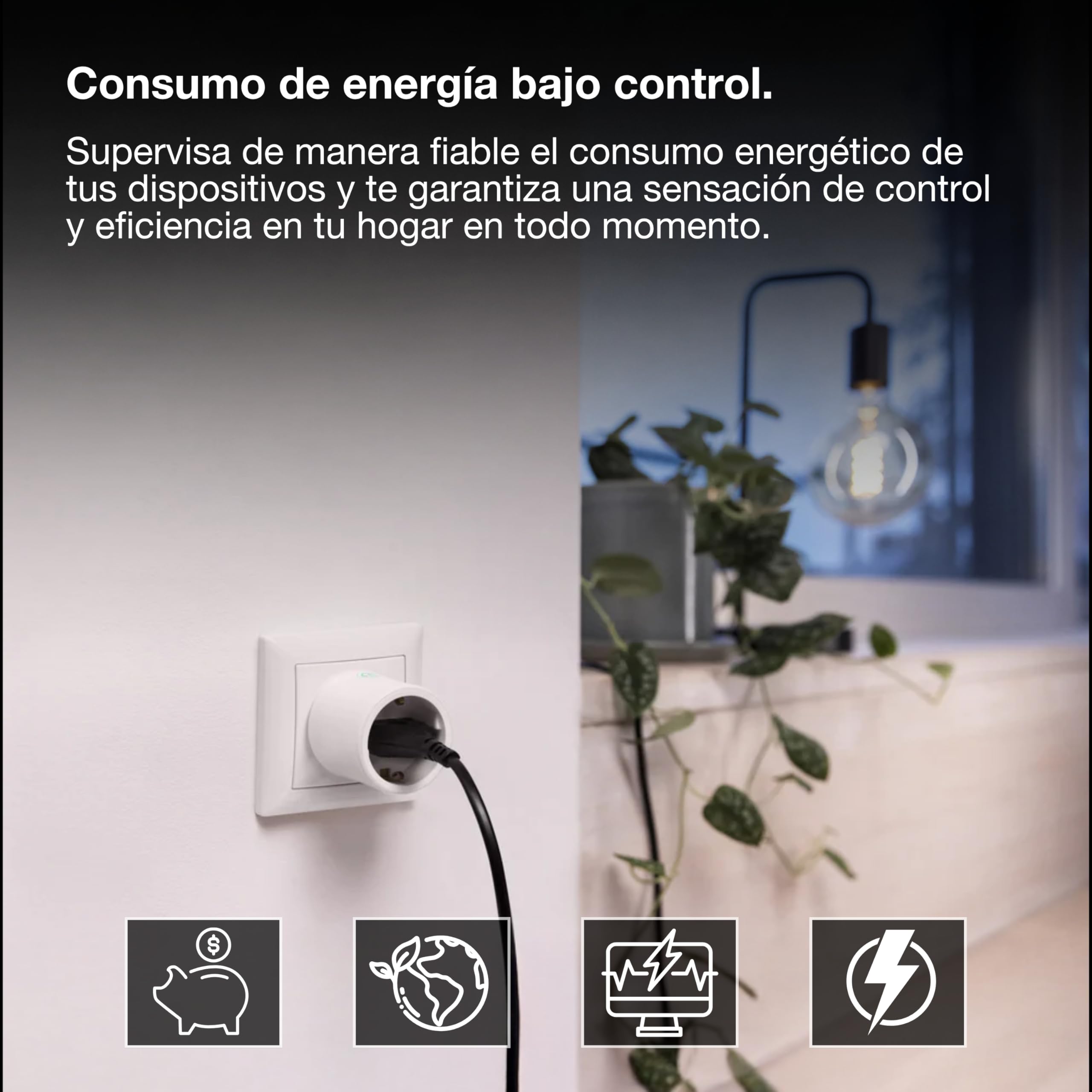 OSRAM SMART+ Smart Plug Met Matter Over WiFi – 4-pack, 2300W, Ontwikkeld Voor Alexa &amp; Google Home