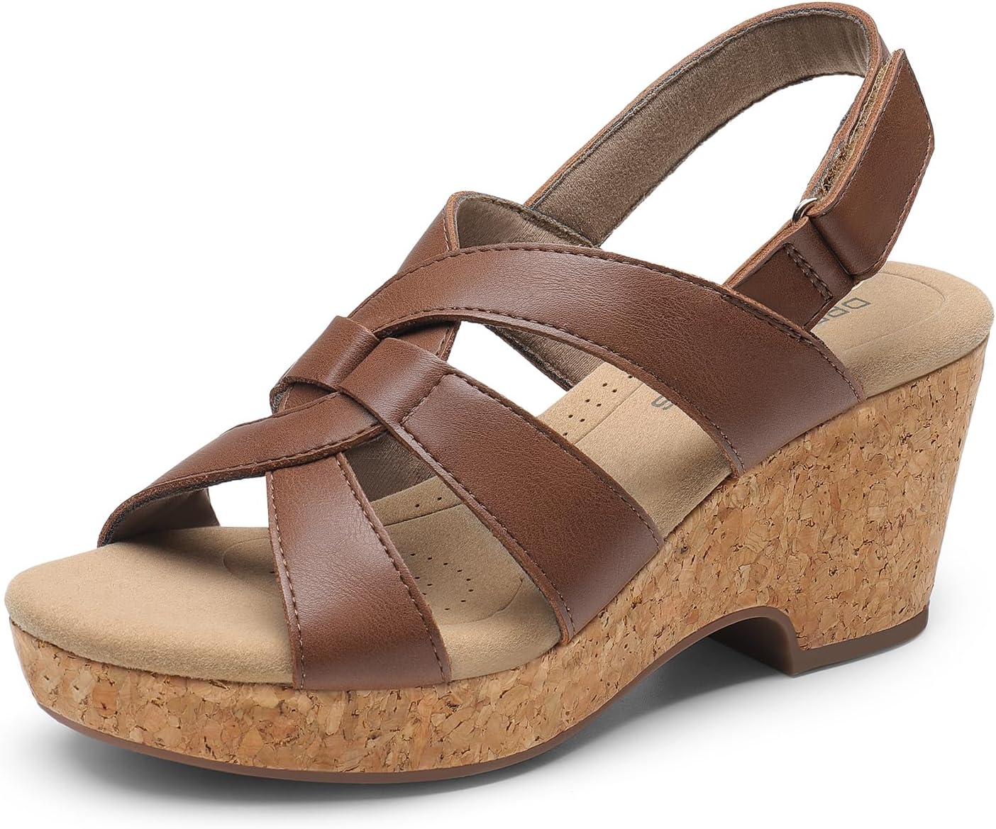 DREAM PAIRS Women's Wedge Sandals Comfortable Open Toe Platform Casual Dressy Cork Summer Dress Shoes