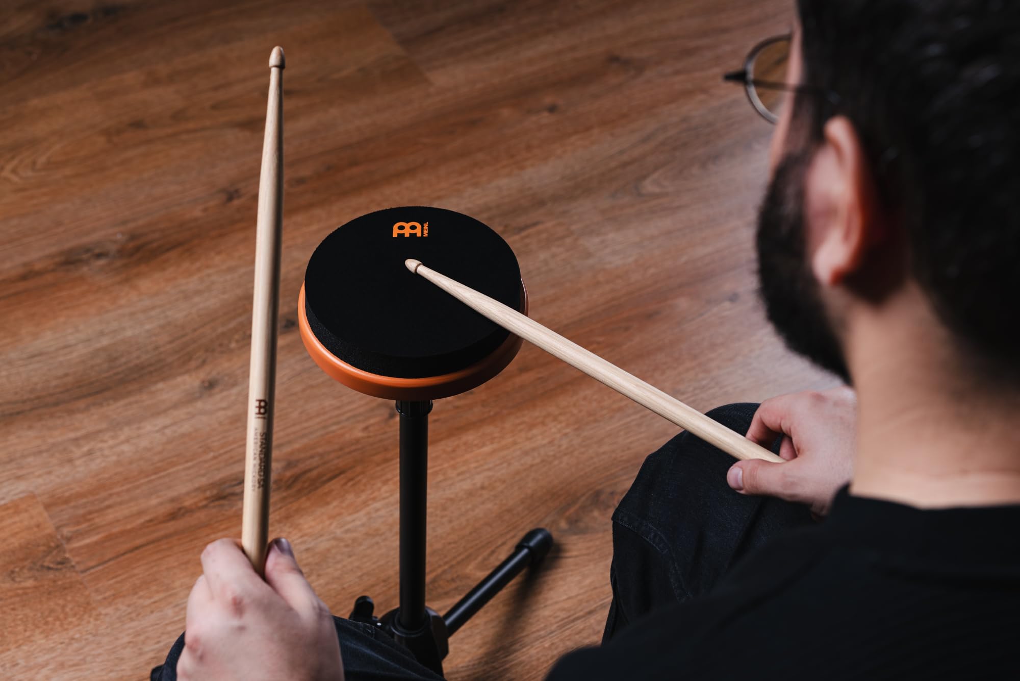 Meinl Cymbals Tapis d'entraînement de batterie Marshmallow de 15,2 cm pour un collage ultra silencieux, rebond moyen et montable sur supports de cymbales (MMP6OR)
