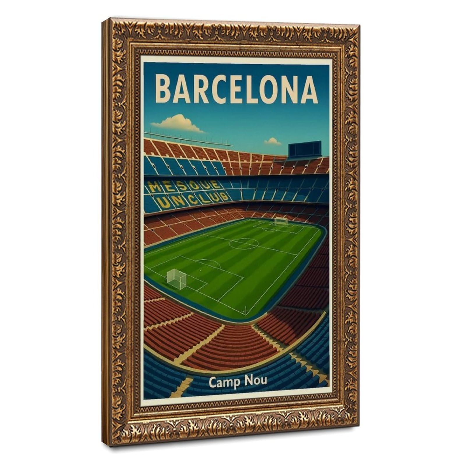 Bareronor Camp Nou Canvas Poster for Bedroom Decor Gift