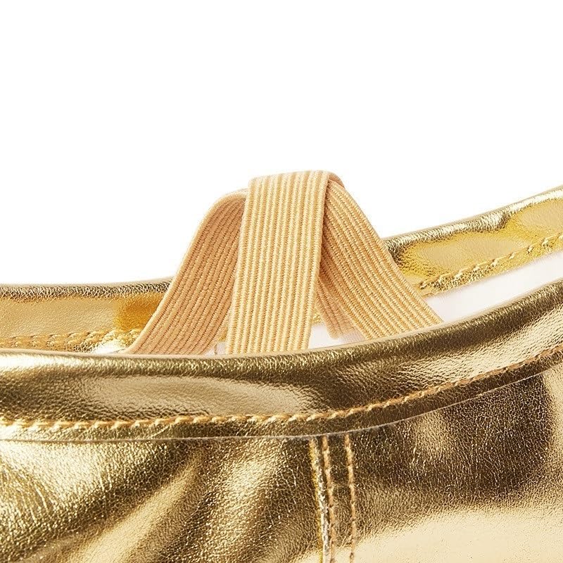 Chausson Danse Classique Filles Ballet Chaussures Or Argent Semelle Souple Danse Pantoufles Enfants Pratique