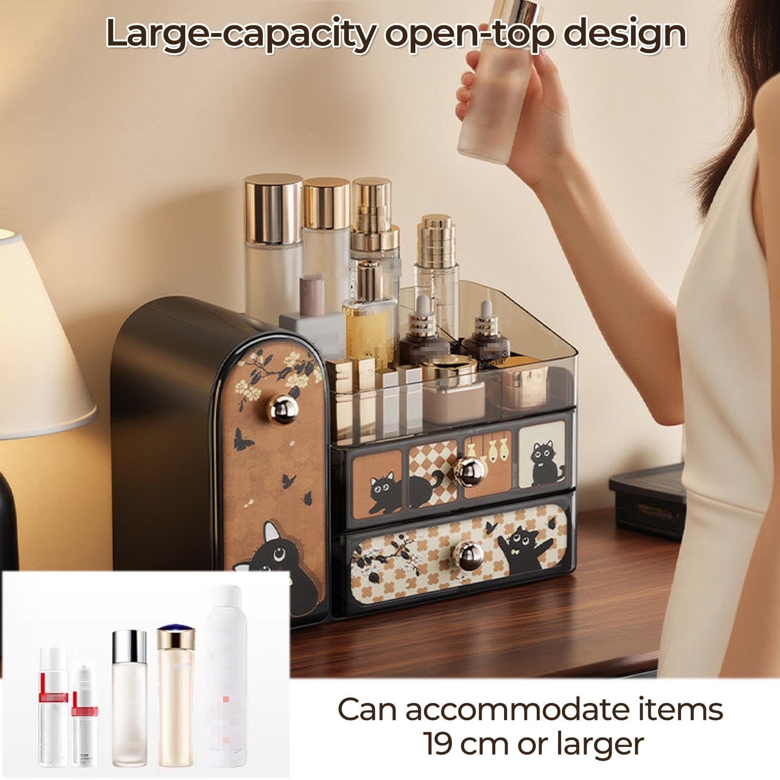 Organizer portatile per trucchi, classica valigetta viaggio per cosmetici