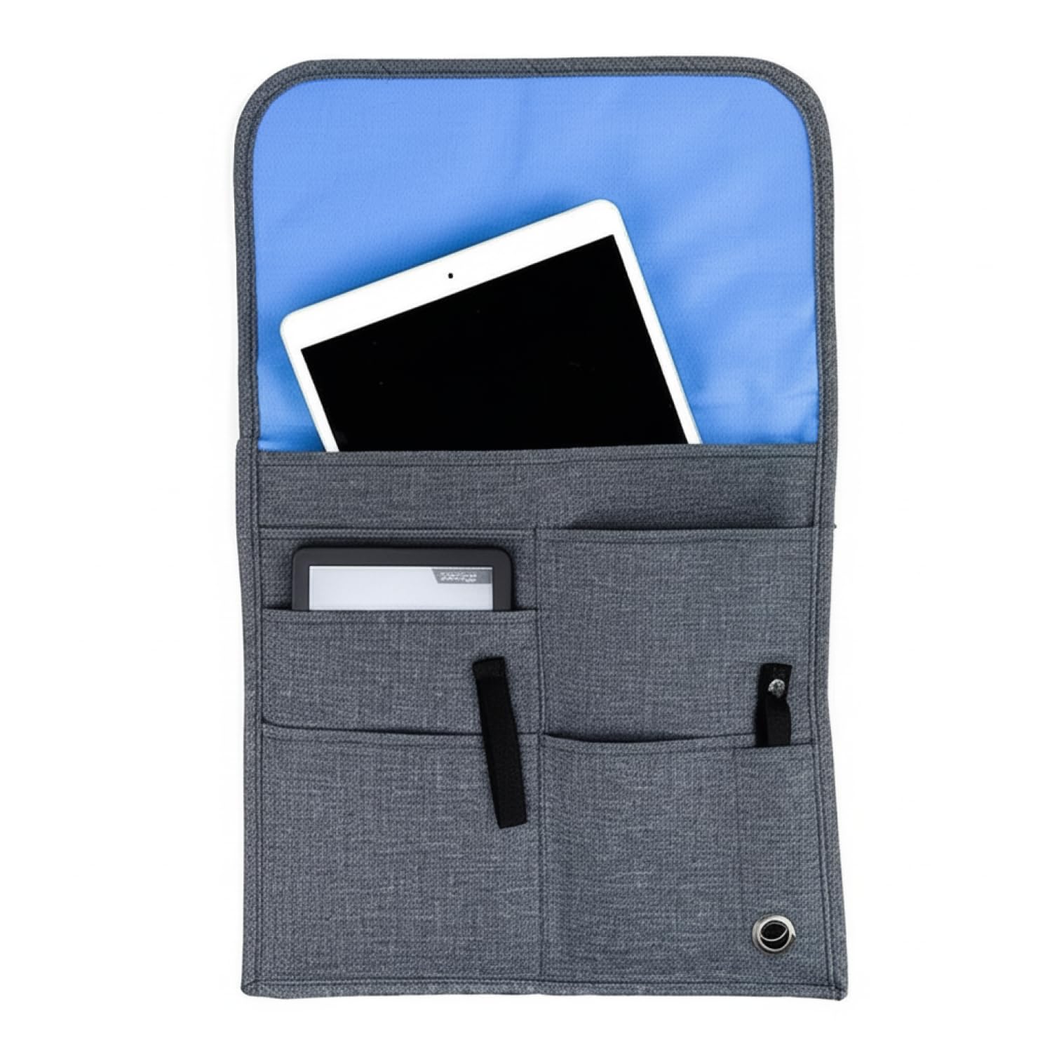 SO~MINE Airplane Pocket Organizer | Tray Table Cover | In Flight Seat Back Organizer Bag | Commuter Essential Travel Bag | Media Pouch For Flying | Travel Gift | Attaches To Luggage