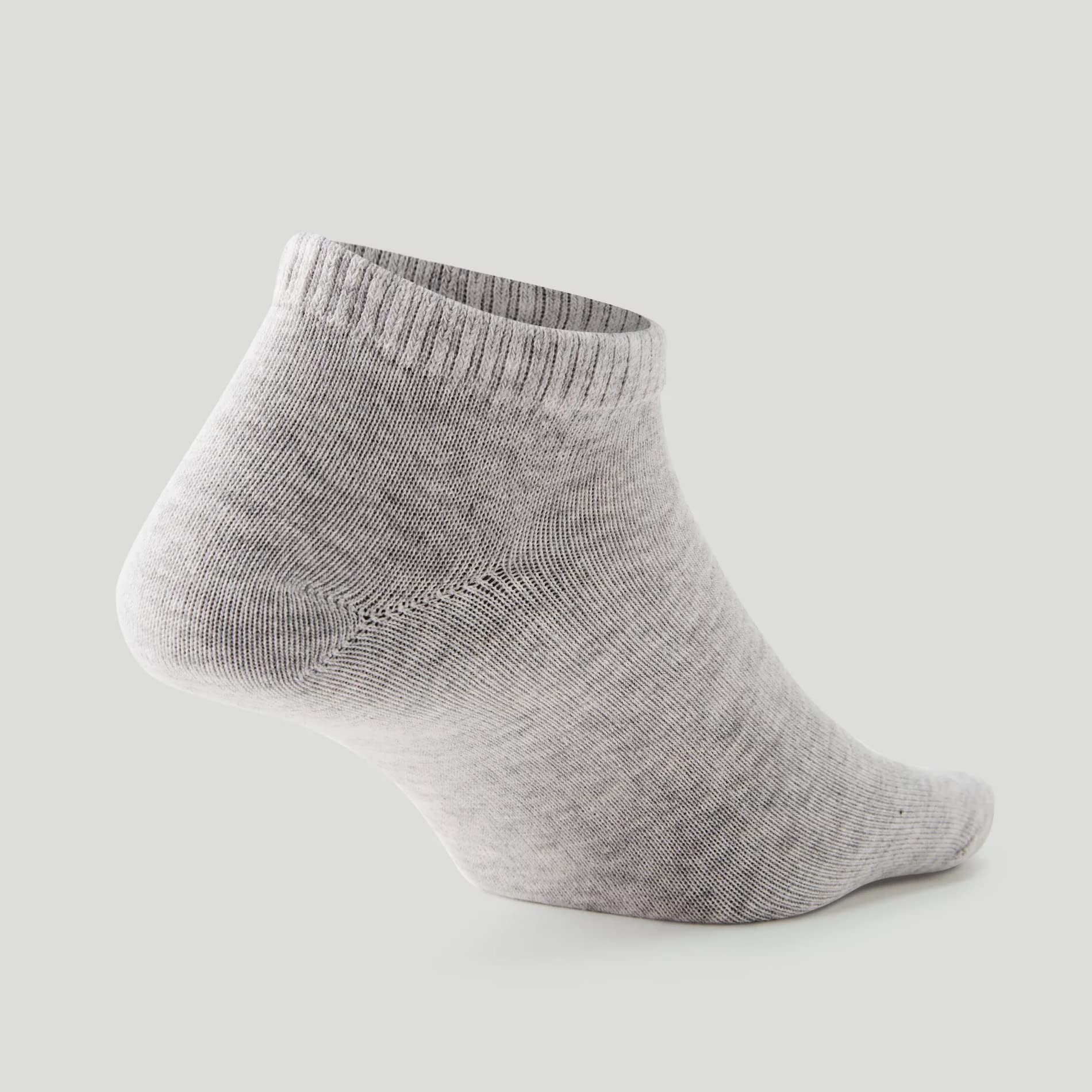 LEALDEALZ Ankle Socks for Men & Women (Unisex) - Made with Soft, Breathable & Durable Cotton, Anti Odour, Melange Grey Color - Free Size - Pack of 5 - suitable for Sports, Gym and Daily use 4