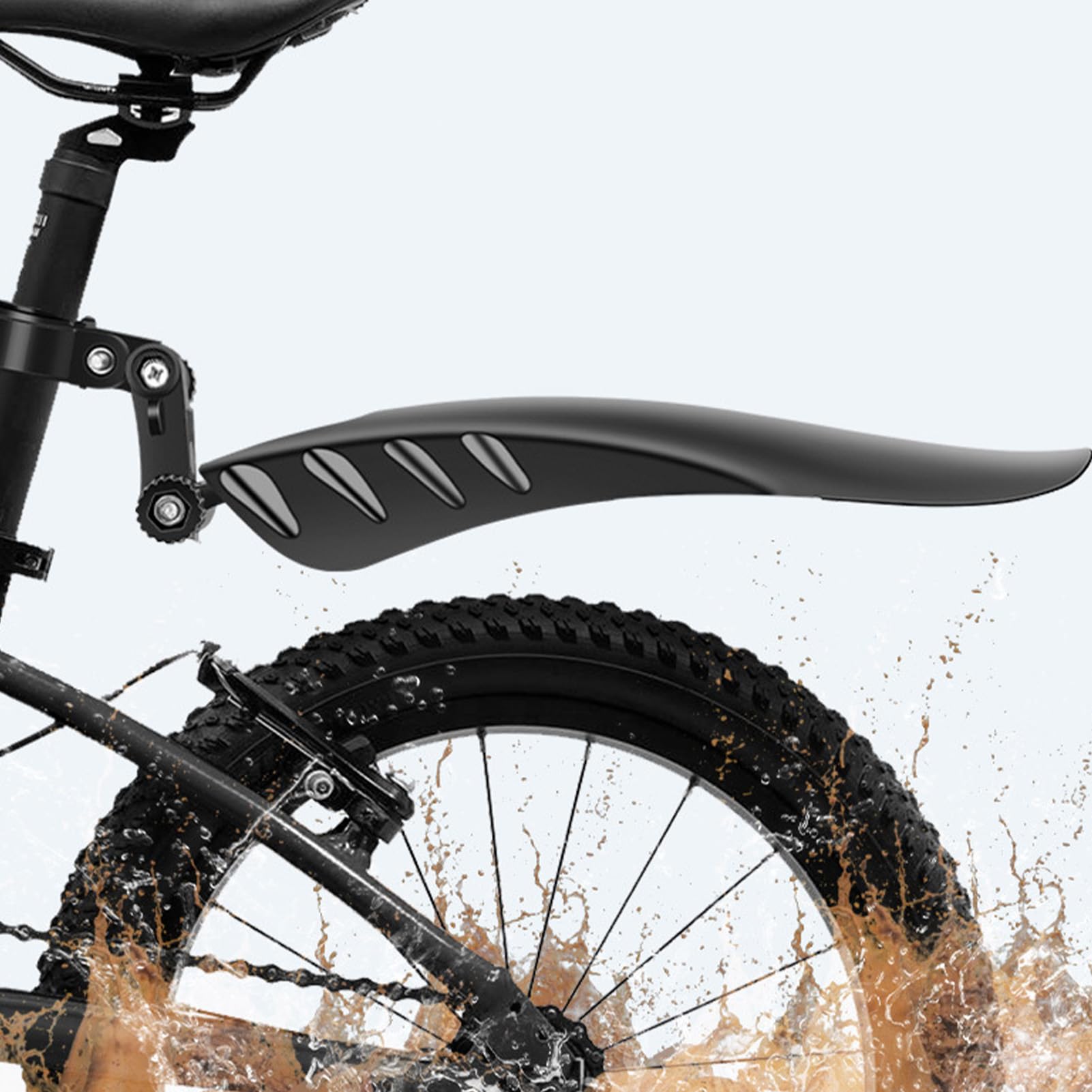 Kid's Bike Mudguard Set, 12 to 14 Inch Folding Bike Front Rear Fenders Easy Install Bike Fenders Bike Cycling Tires Mud Fenders for Kids Children Folding Bike