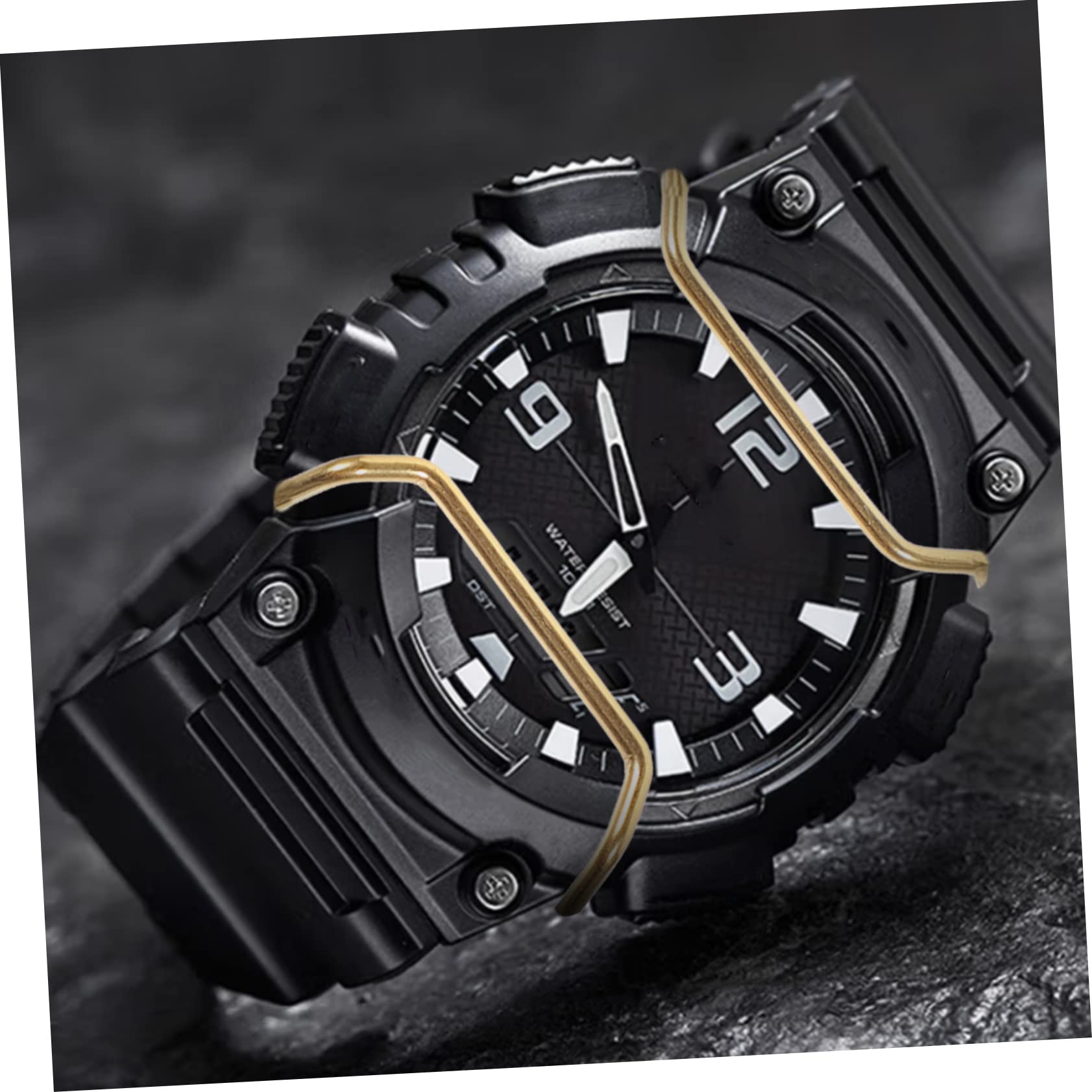 Mikikit 5 Pièces Montre Pare-Chocs Petit Pare-Chocs D'écran De Montre Protecteur D'écran Dw5600 Protège- Antirouille 5600 Accessoires Plaque De Protection Acier Inoxydable Métal