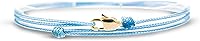 Vista 34 de Made by Nami Surfer Anklet with Snap Hook Clasp Waterproof & Adjustable Thin String Ankle Bracelets for Women and Men Handmade Jewelry for Beach and