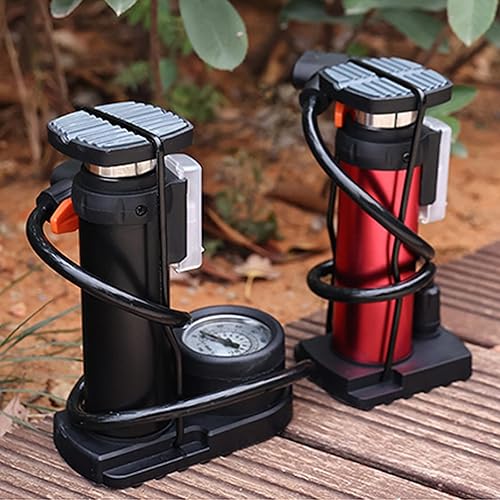 Miniatura 7 de Bicycles Floor Pumps,Double Barrels Pumps Tire Pumps Bicycles Tire Air Pumps Small Floor Pumps with Pressure Gauge