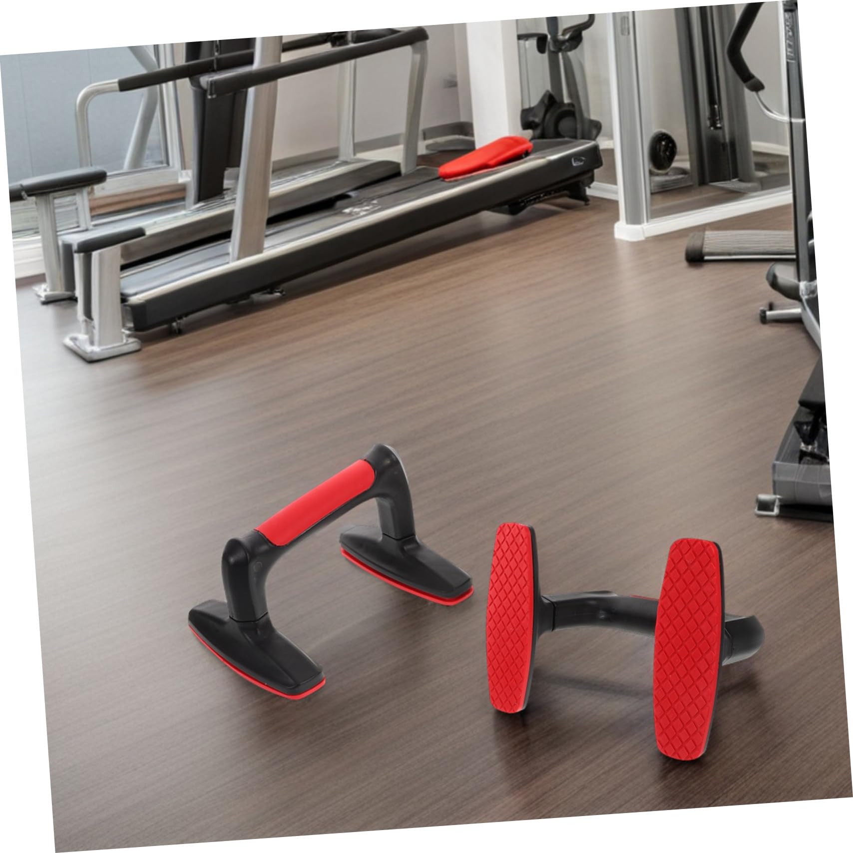 2pezzi Maniglie per Flessioni in Plastica da Pavimento Parallele Antiscivolo per Allenamenti Domestici Impugnature Ergonomiche per Flessioni per Uomini e Donne