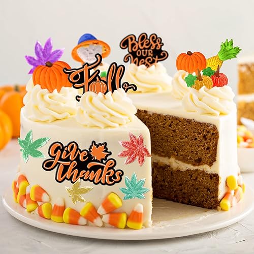 Miniatura 6 de AnyDesign 4 moldes de fondant de otoño, calabaza, hojas de arce, moldes de silicona para otoño, bendición agradecida, caramelo, resina, molde para