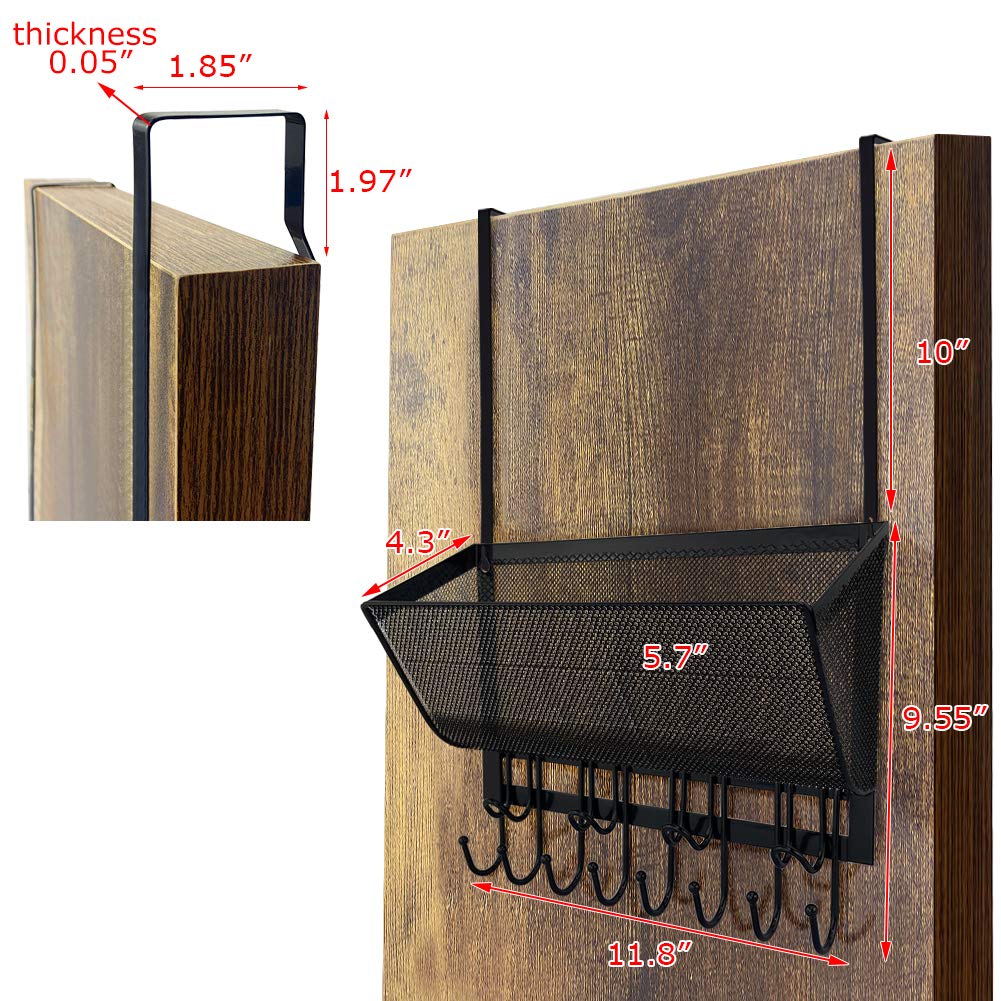 Aimeaihe Over The Door Hooks, Door Hanger Towel Rack With 10 Coat - View #6