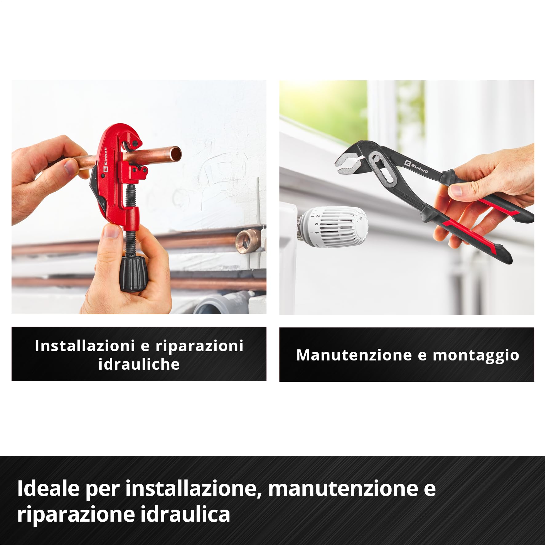 Originale Einhell E-Case Inserto Attrezzi VDE Elettricista 9 pz (Utensili isolati, Cacciaviti, Tronchese, Spelafili, Pinza telefonica, Sistema E-Case)