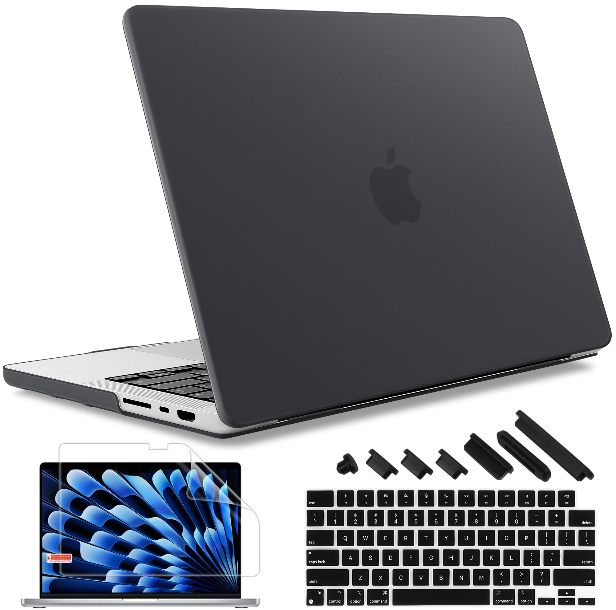 May Chen Plastic Hard Shell Case for M4 MacBook Pro 14 inch, Black, Polycarbonate, Laptop, ARM