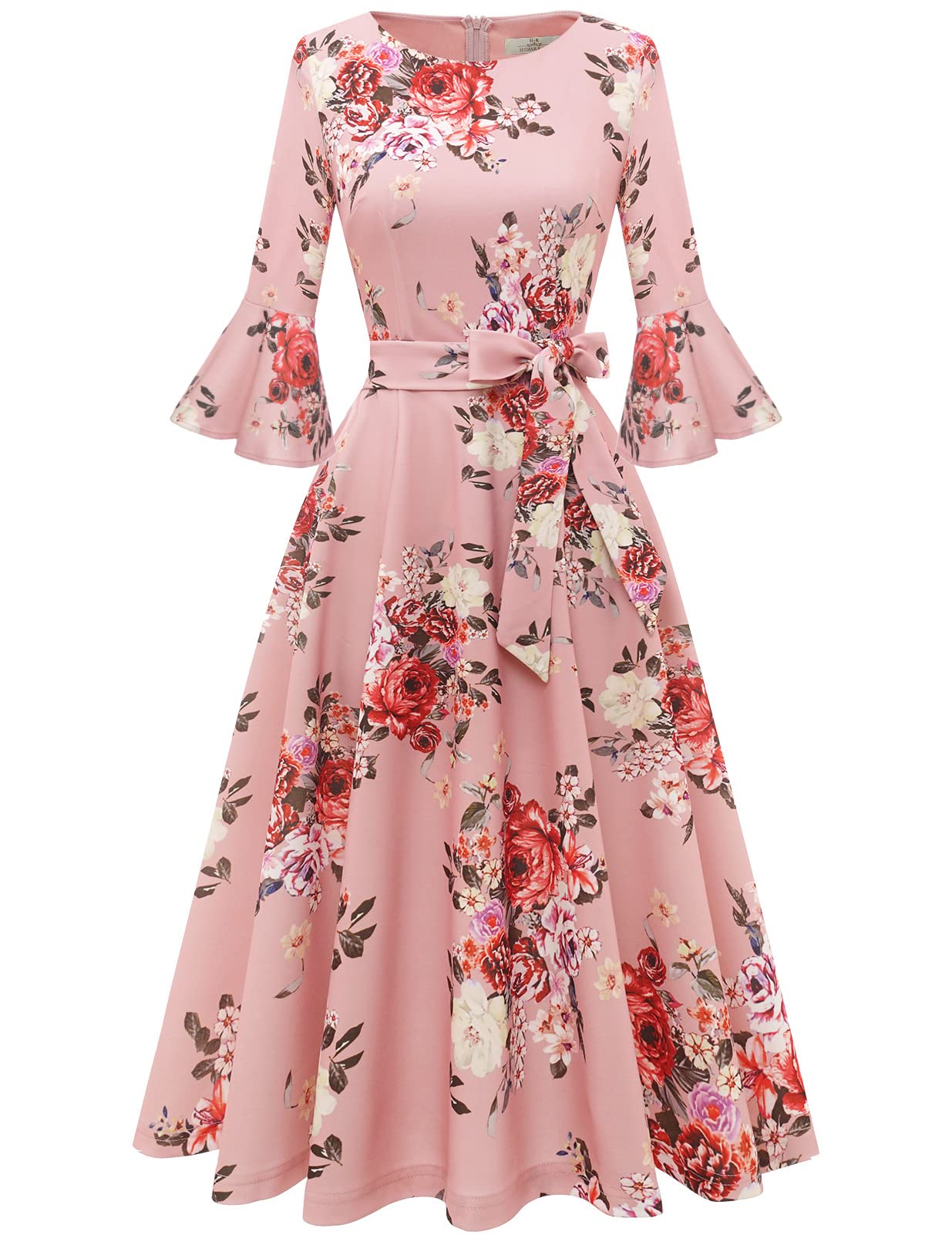HomRain Women's Church Dresses Cocktail Tea Party Vintage Evening Dress