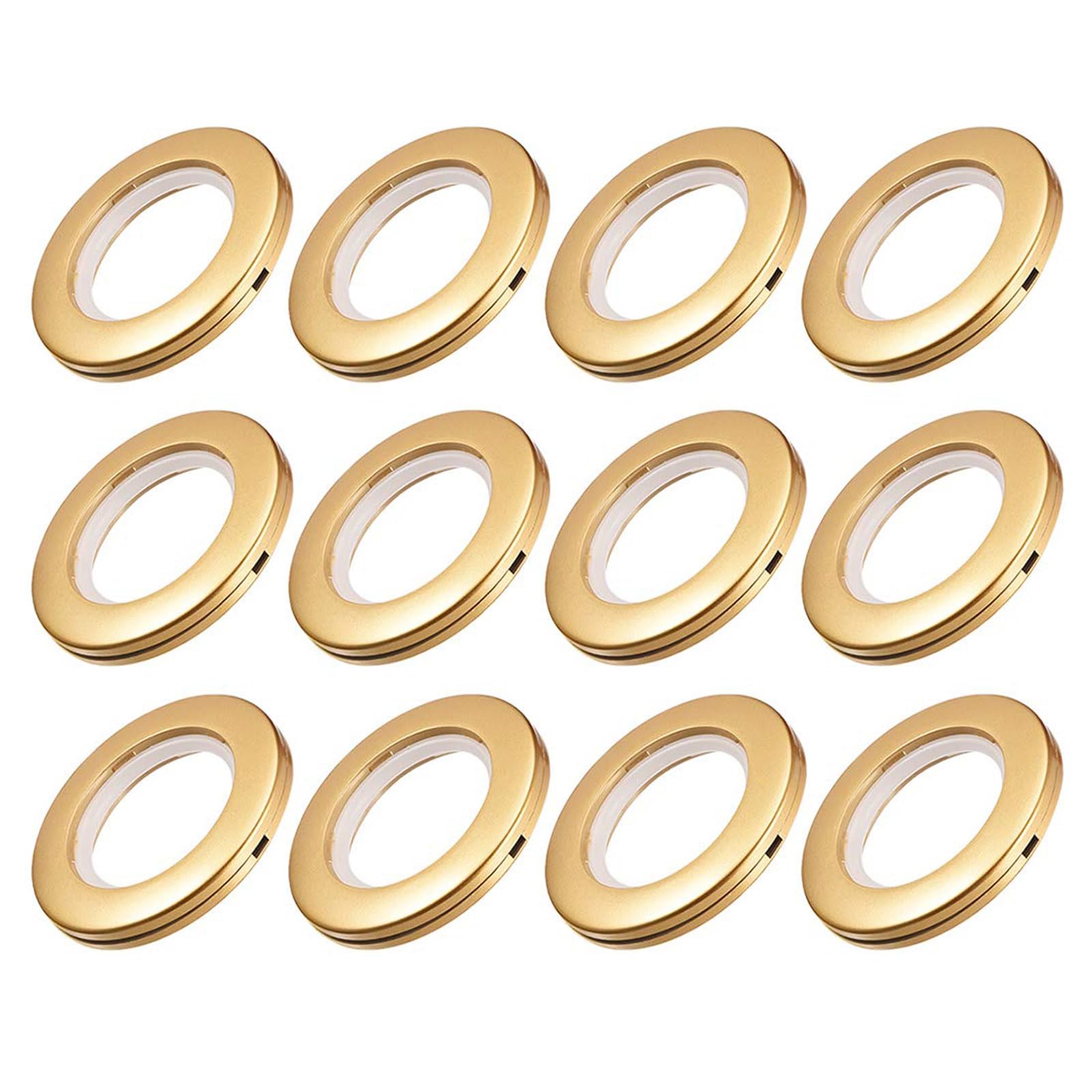 TA-VIGOR 12Pcs Curtain Eyelet Rings, 40mm Curtain Grommets