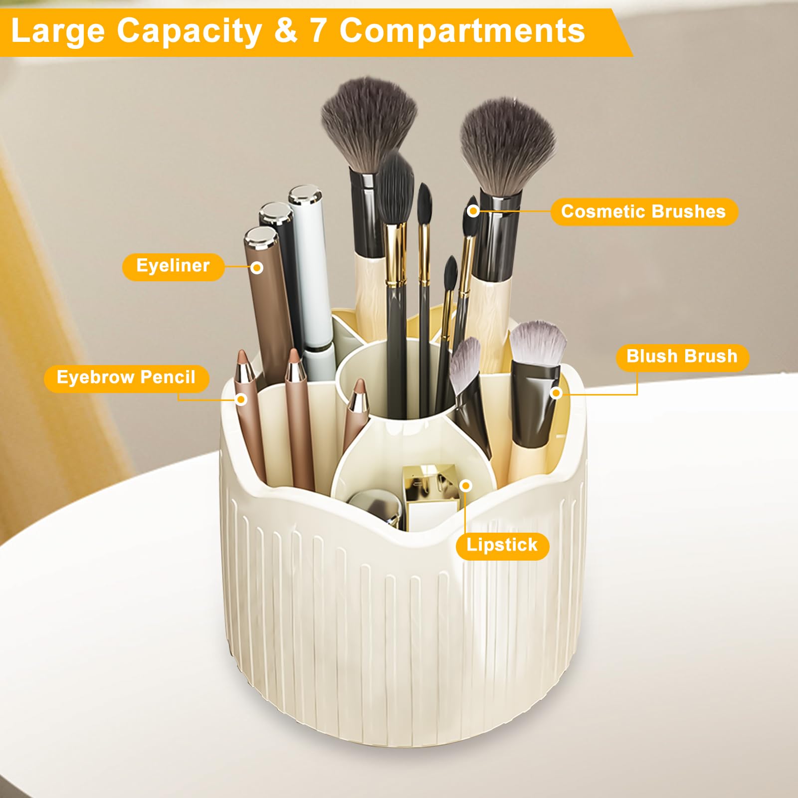 BigKing Makeup Organiser, Spinning Cosmetic Organizer Acrylic - Image 3