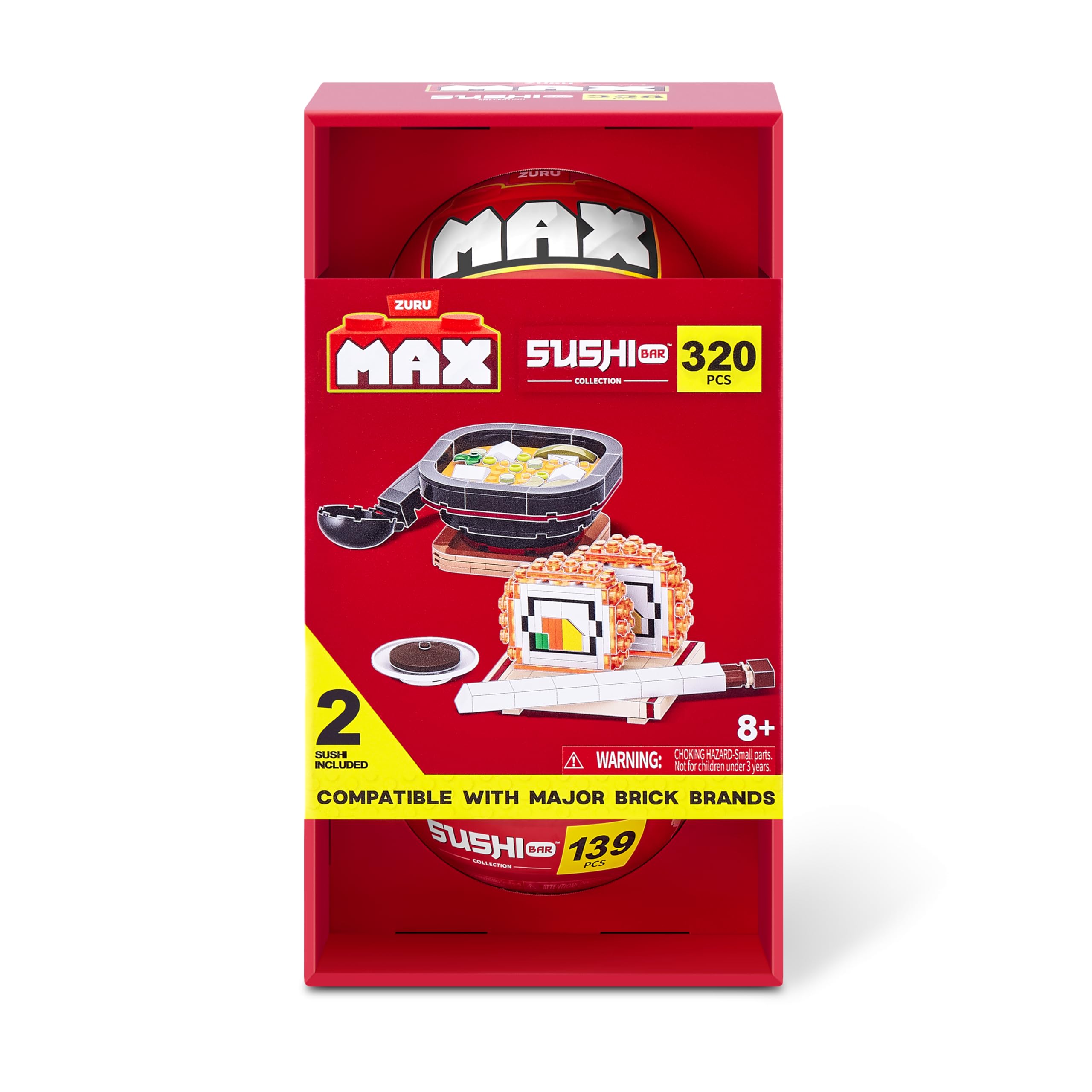 Amazon.com: MAX Premium Sushi Building Bricks Capsule x2 Novelty