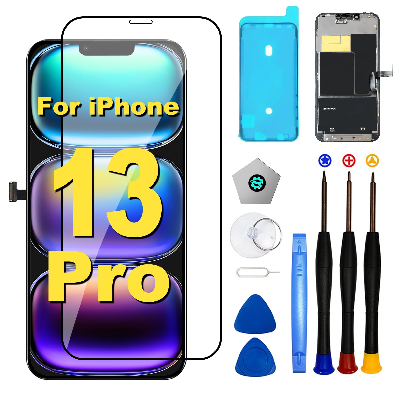 【D22】iPhone13 Amazon.com: Screen for iPhone 13 Pro Screen Replacement for iPhone