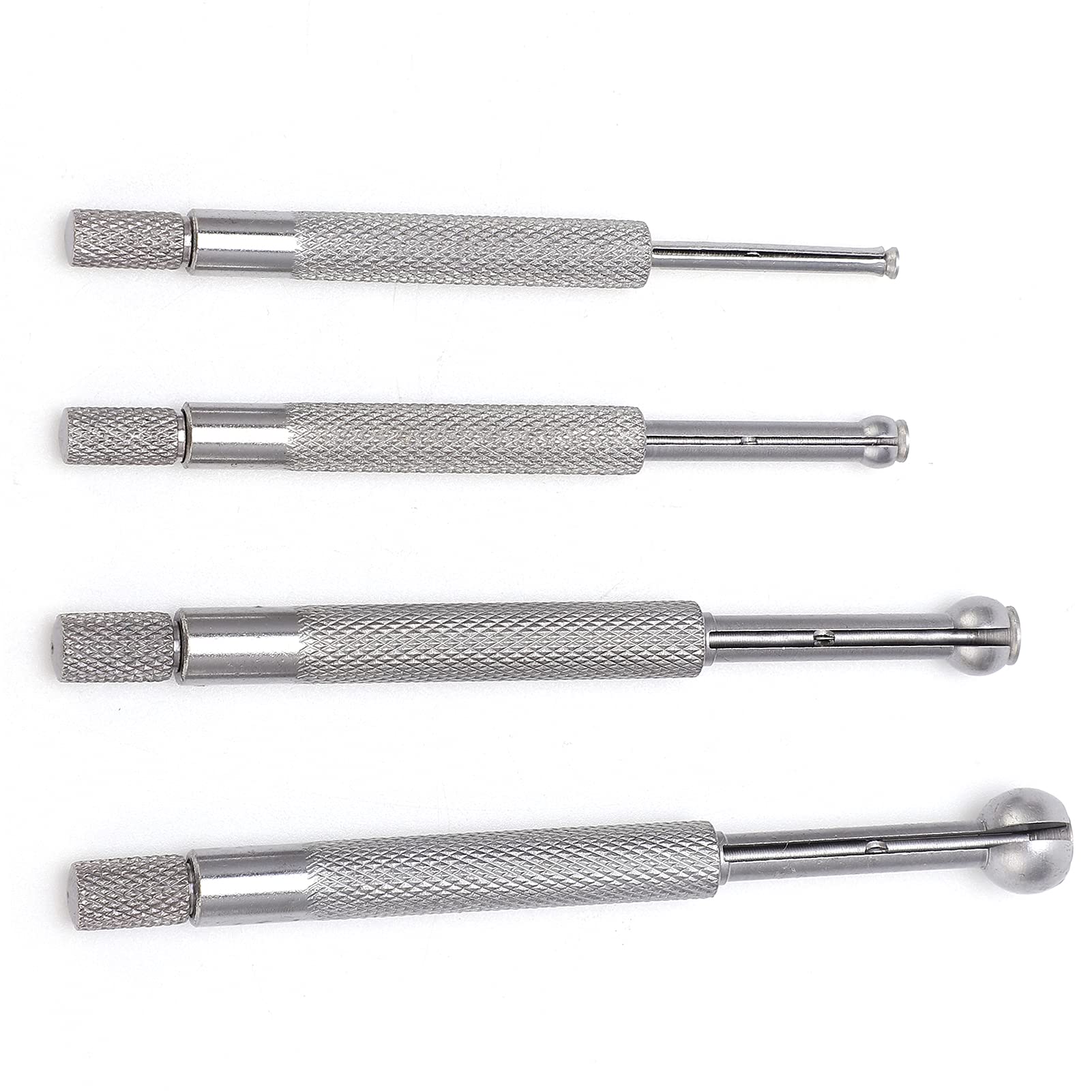 Calibro per Fori 4PCS Calibro Telescopico Calibro a Sfera Completo Set di Alesametri 3‑13 Mm per Misurazione di Scanalature di Fessure per Piccoli Fori