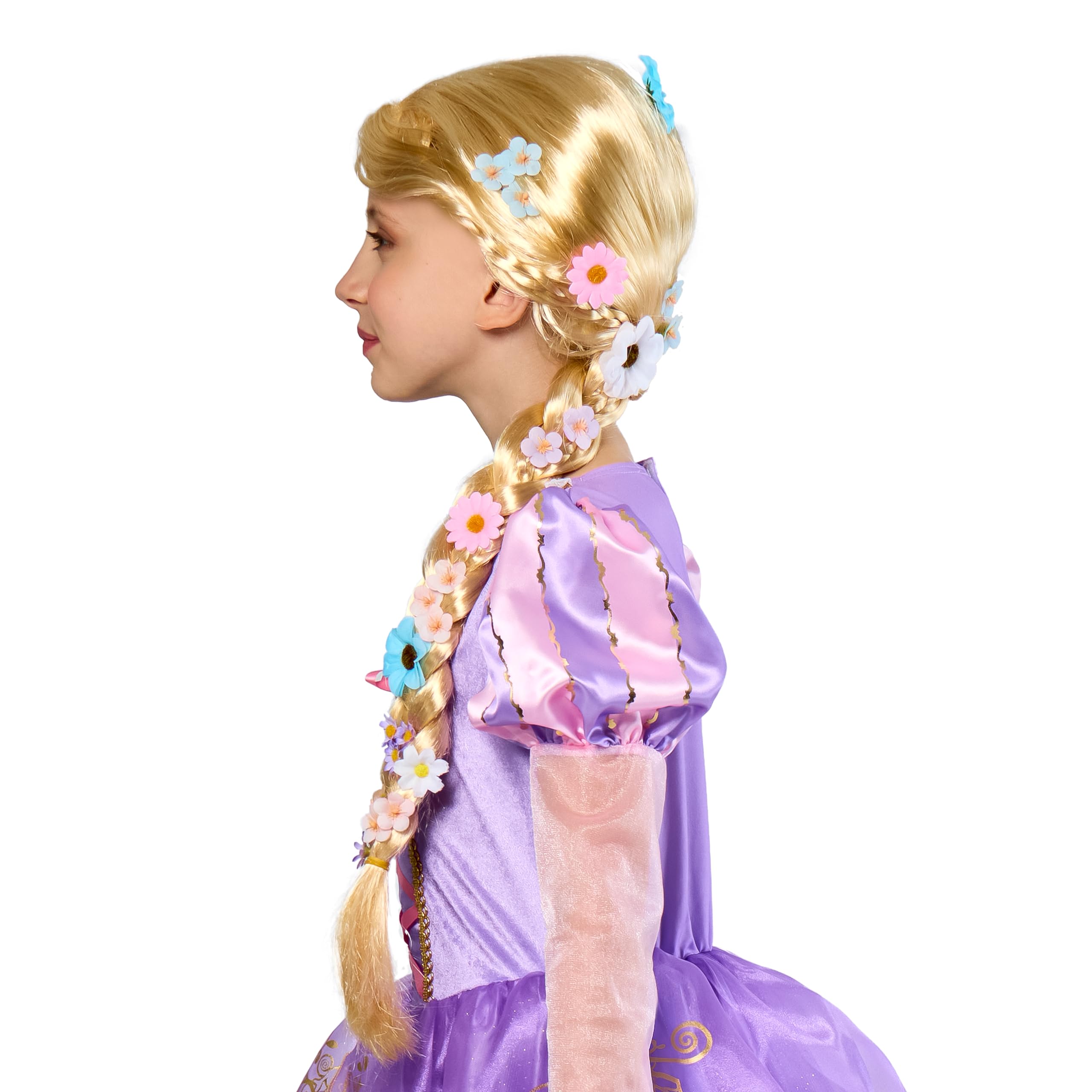 Party City Disney Princess Tangled: parrucca Rapunzel per bambine, taglia unica