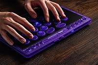 Vista 9 de 8BitDo All-Button Arcade Controller for Switch & Windows – 3 Connection Modes, Low-profile Linear Switches, 4 Programmable Buttons, Hot-swappable