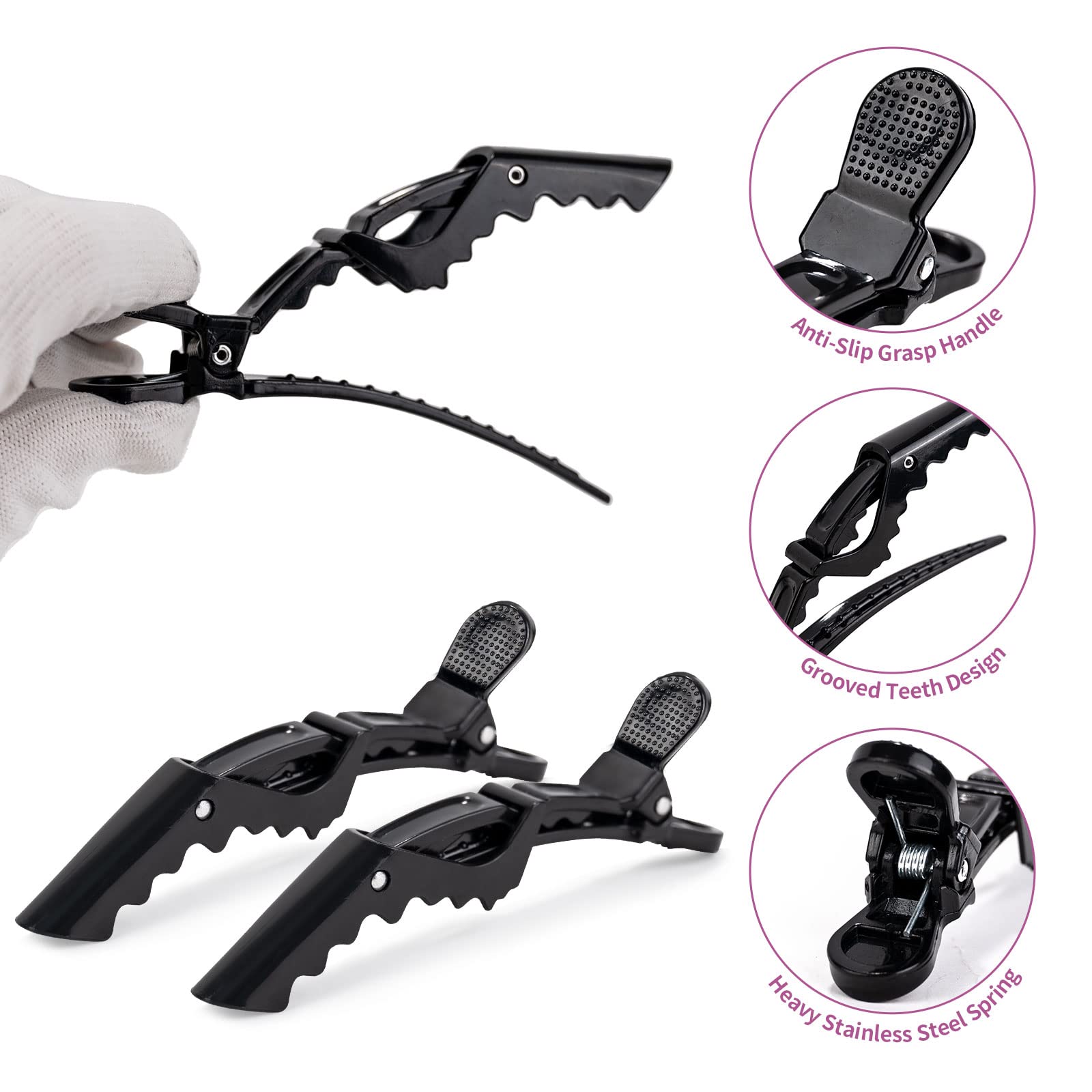 NEWISHTOOL Kit de herramientas de extensión de pelo, microcuentas de silicona, alicates de cuentas de acero inoxidable, enhebrador de cuentas de metal y gancho de aguja para extensiones de cabello