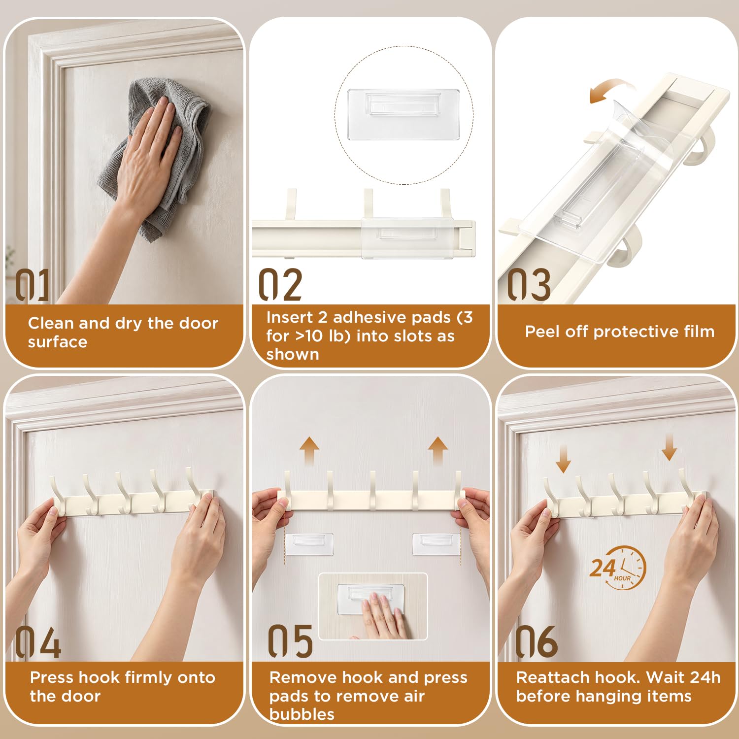 MIAOW Over-the-Door Hooks - Extra Storage -7