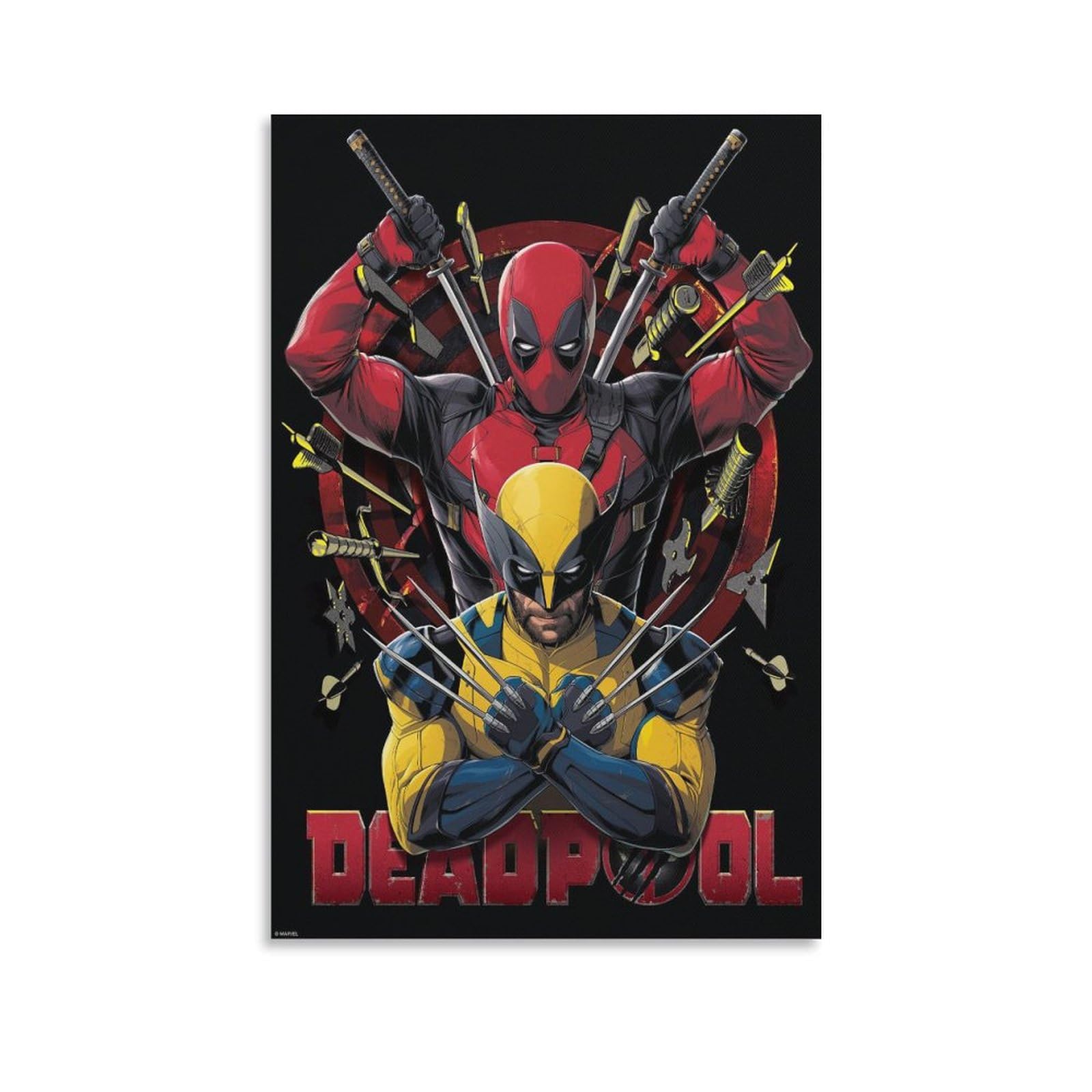 Amazon.co.jp: ポスター デッドプール ウルヴァリン グッズ バス